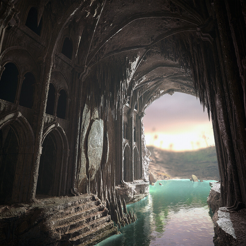 Carneath Grotto (Realtime Environment) Concept