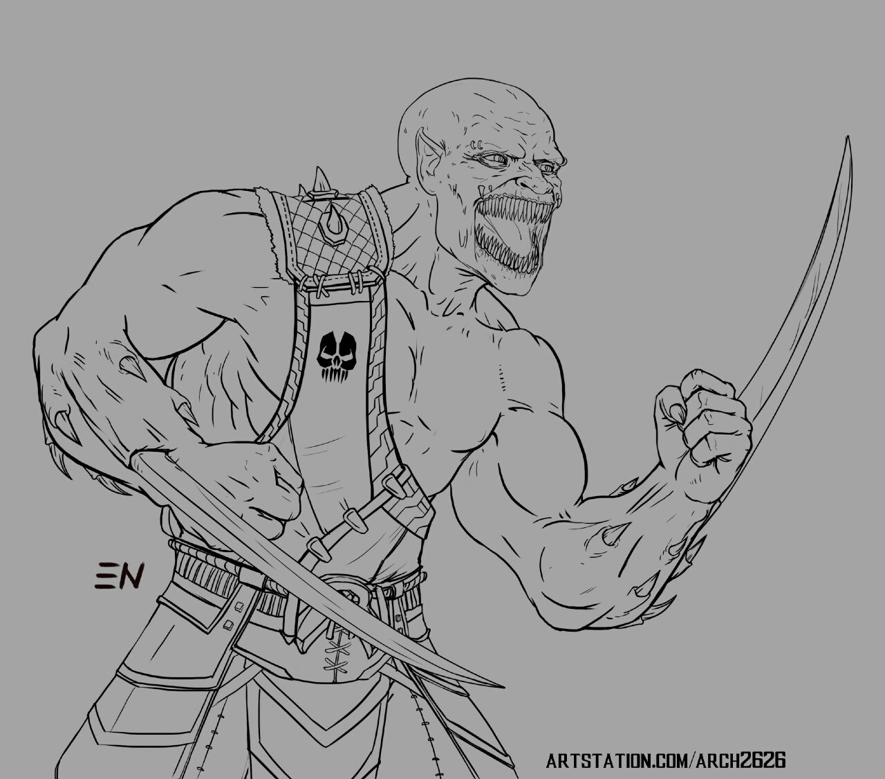 ArtStation - Baraka from Mortal Kombat