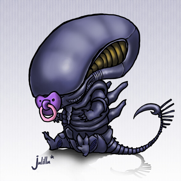 Artstation Alien Baby Ii Julia Ruhlandt