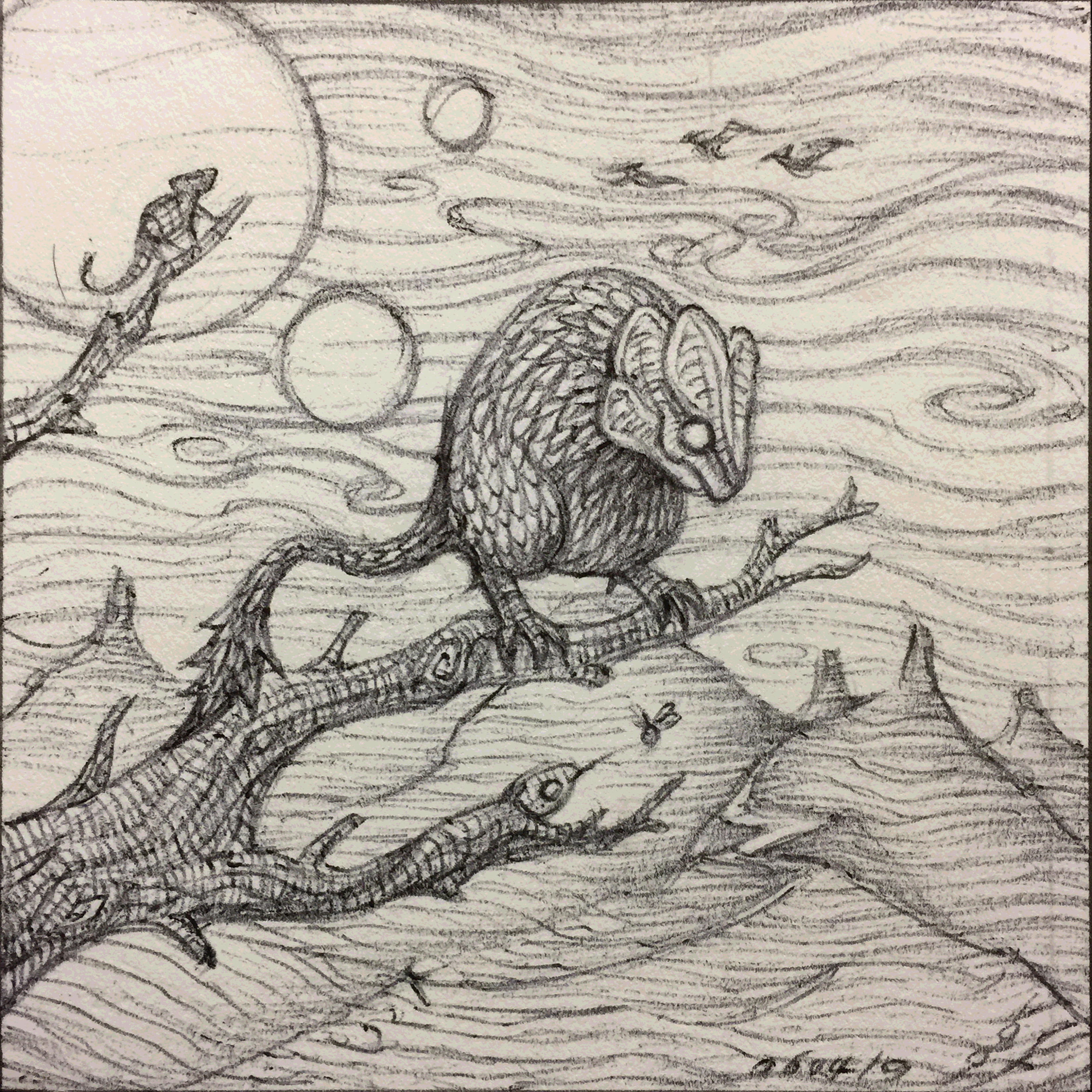 Alien Reptiles II - Sketch