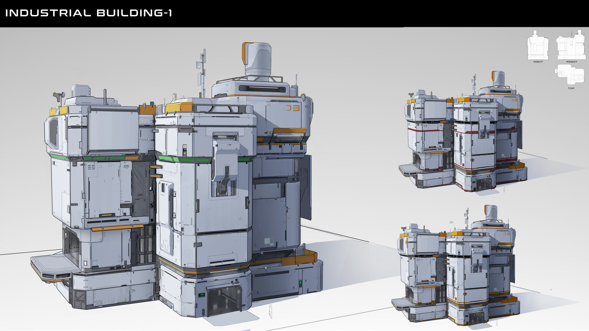 Artstation - Sci-fi Industrial Building