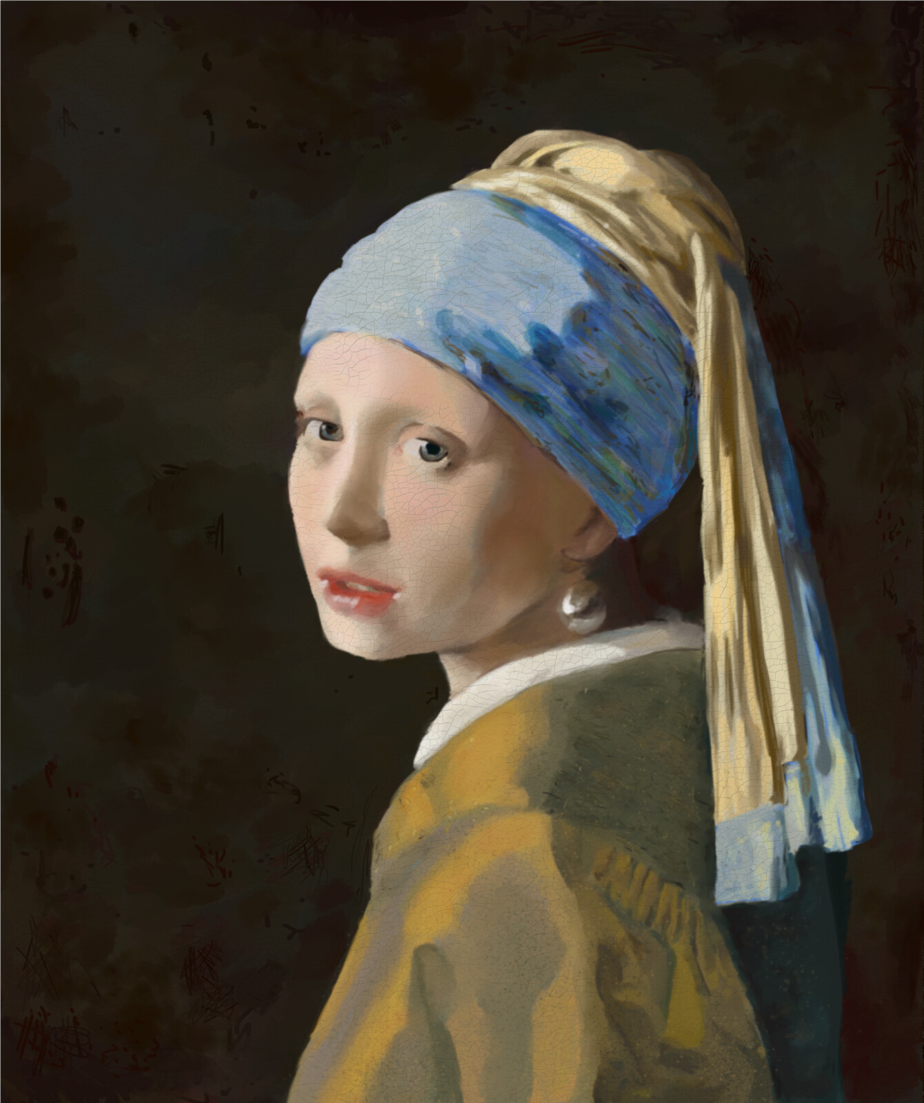 My take on "Girl with a Pearl Earring"