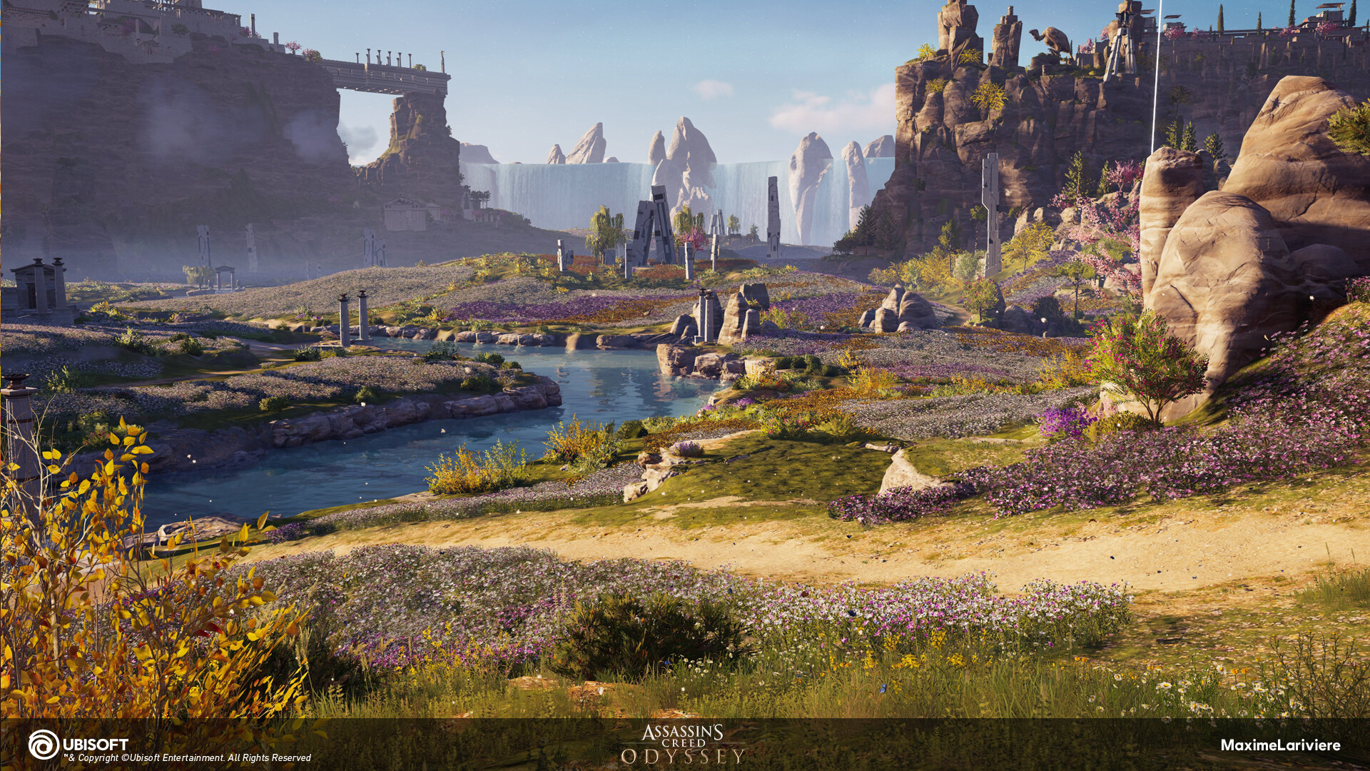 Odyssey лагос. Assassins Creed Odyssey Landscape. Ассасин Крид Одиссея пейзажи. Assassin's Creed: Odyssey - fields of Elysium. Assassin's Creed: Odyssey - the Fate of Atlantis.