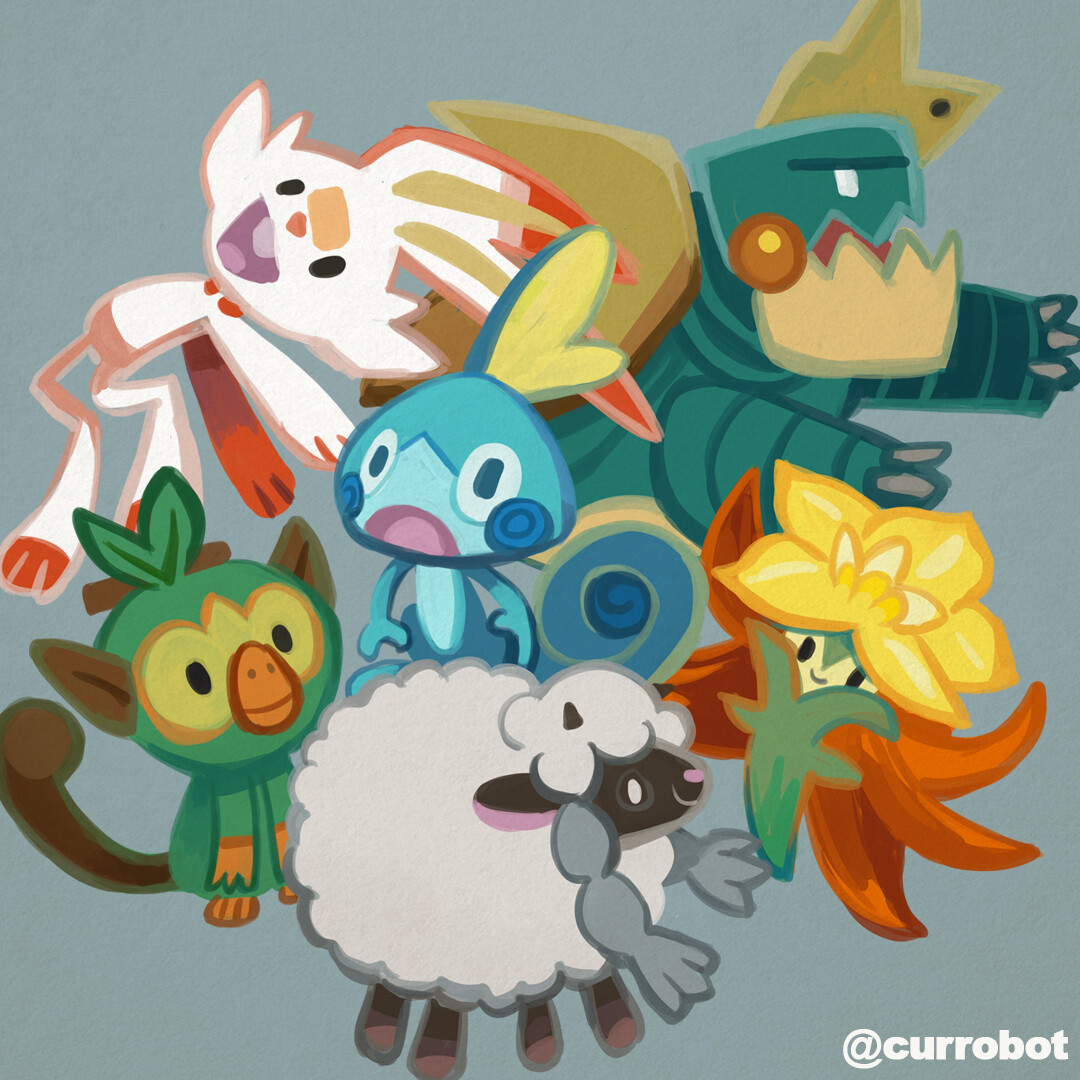 Artstation Pokemon Sword Shield Fan Art Currobot