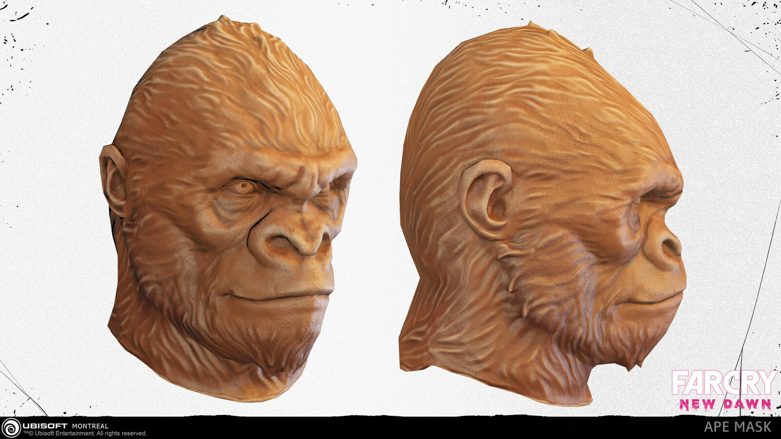 I designed and created the Ape mask