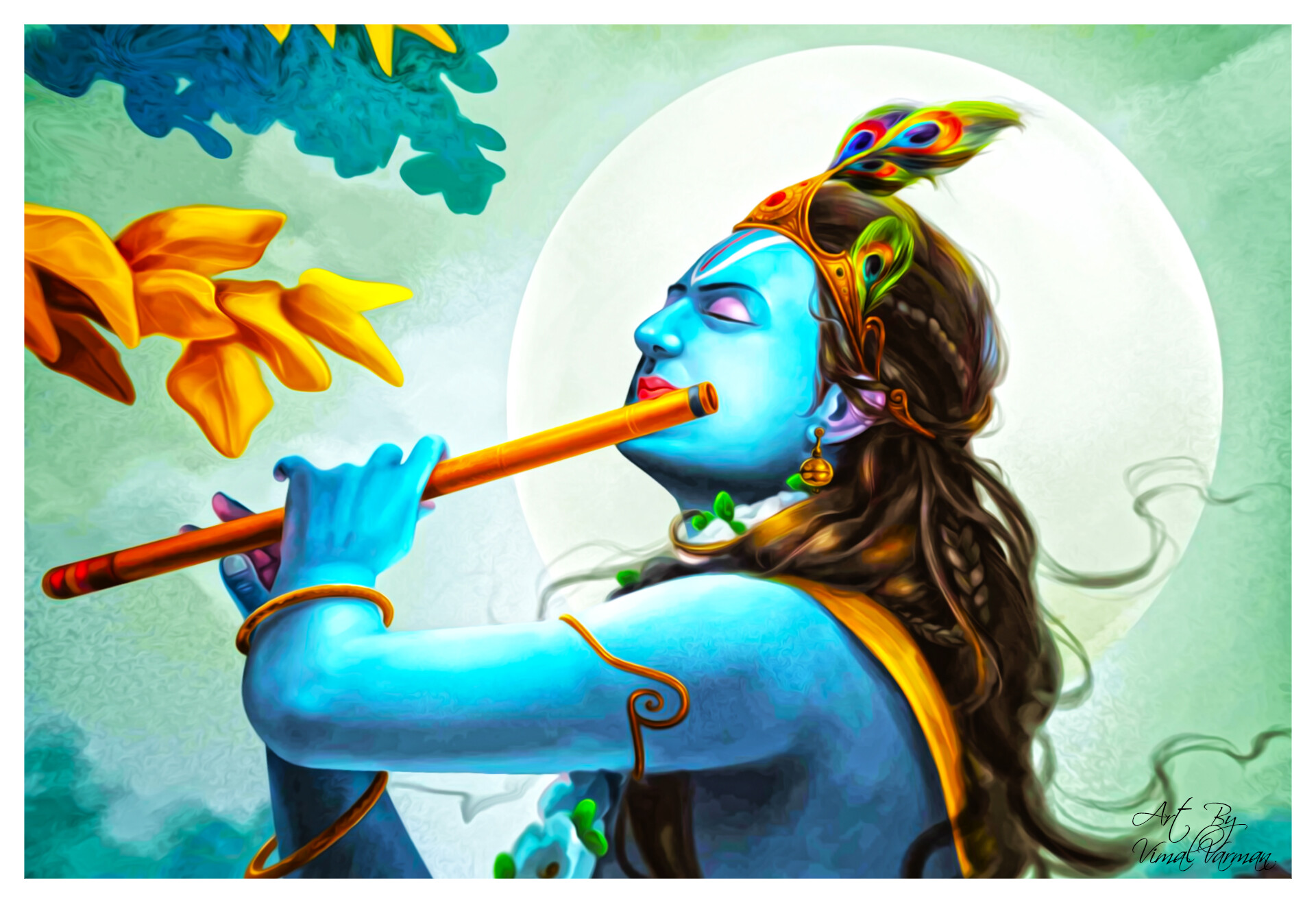 ArtStation - Lord Krishna - God Vishnu Avatar Retouching Work!, Vimal Varman