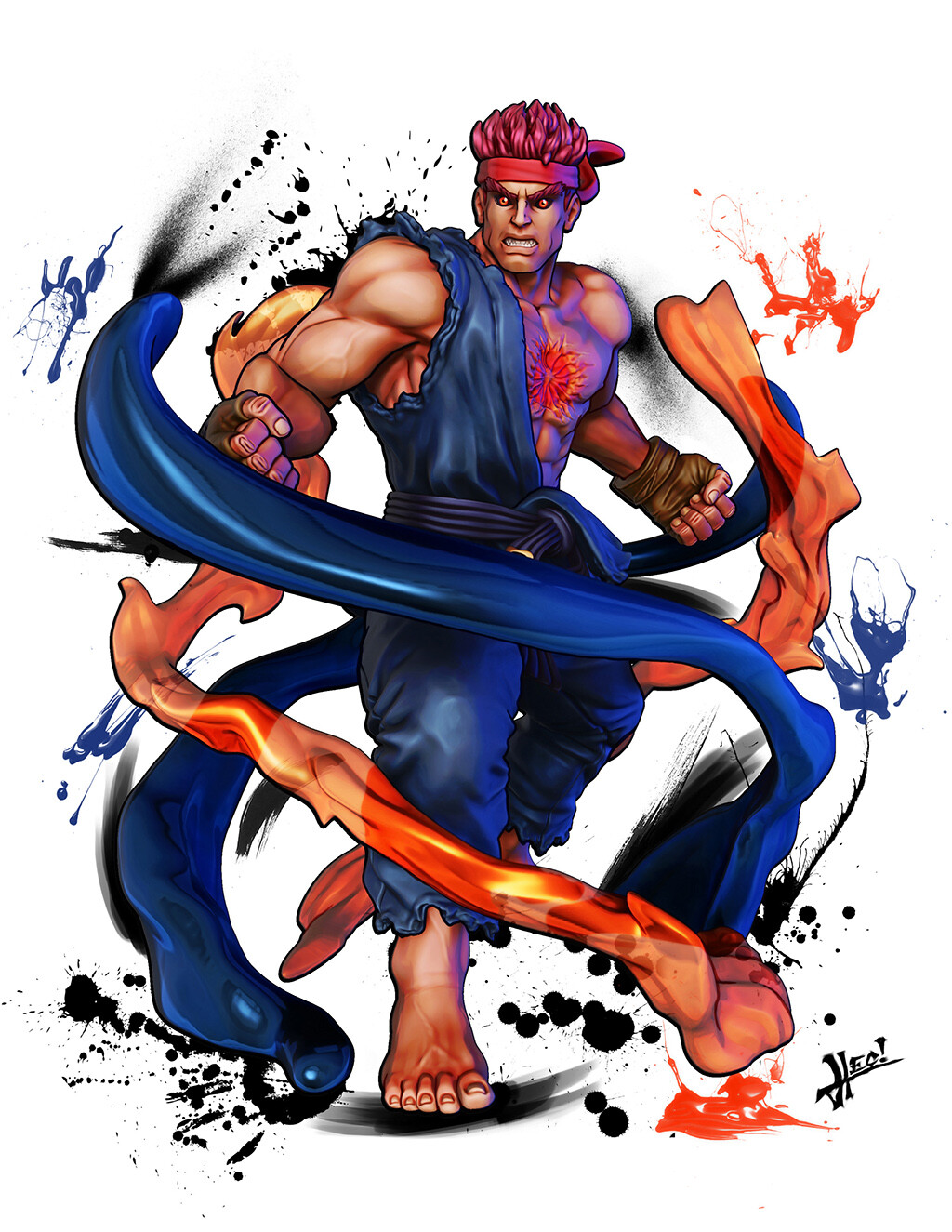 ArtStation - EVIL RYU, Street Fighter