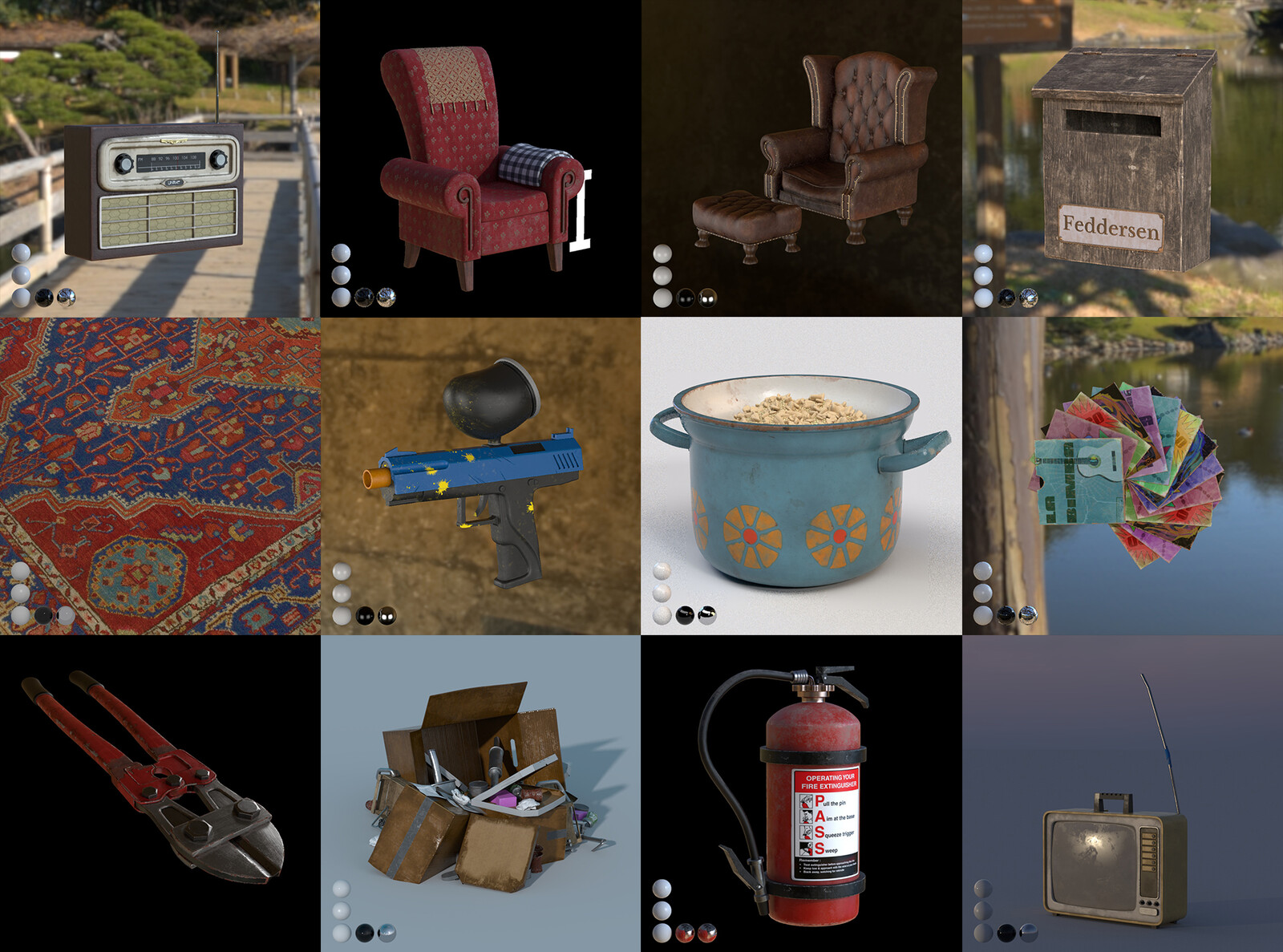 Did the Lookdev on all assets shown