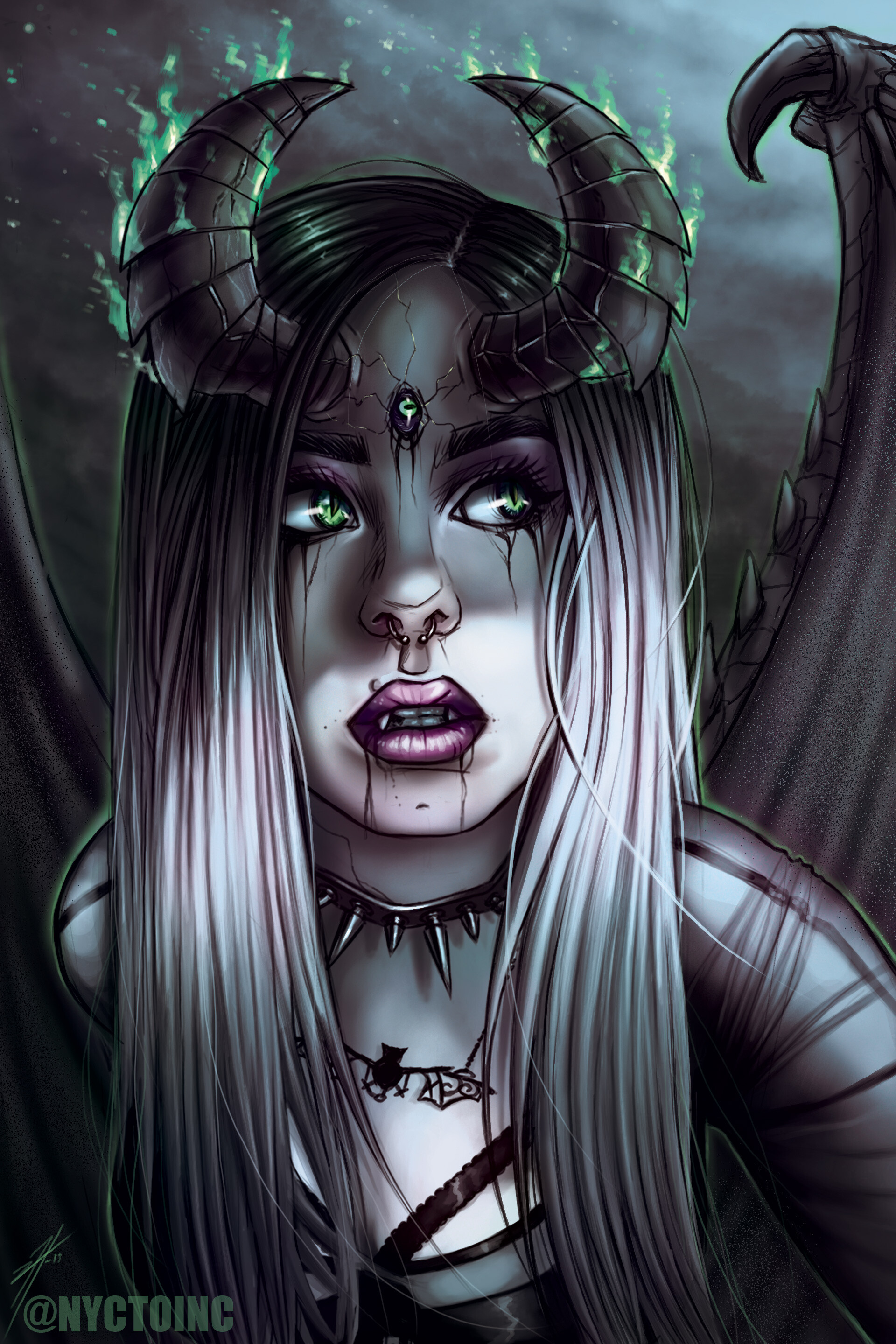 Female Demon Drawing