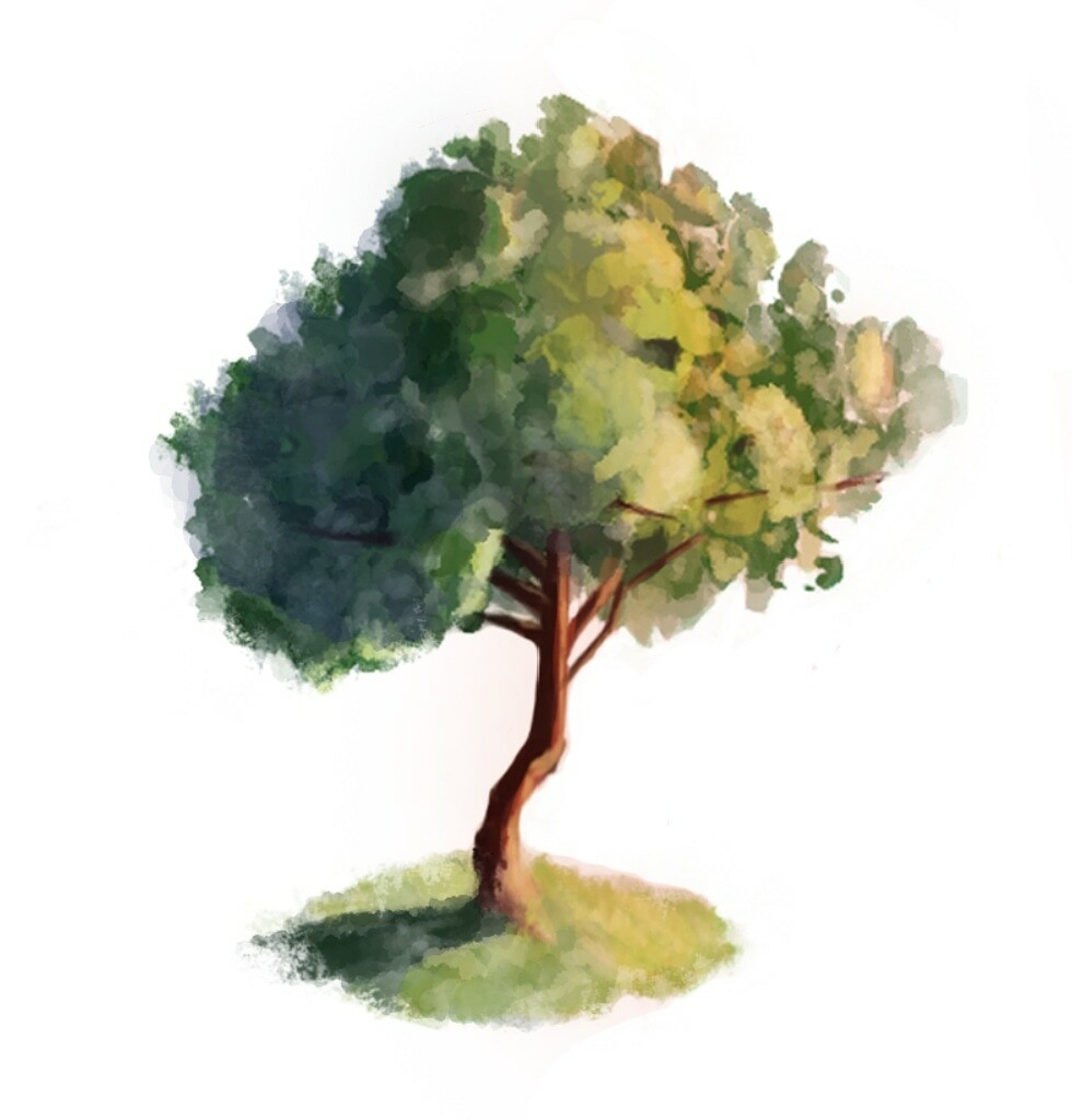 Artstation Digital Painting Tree Meg Roy