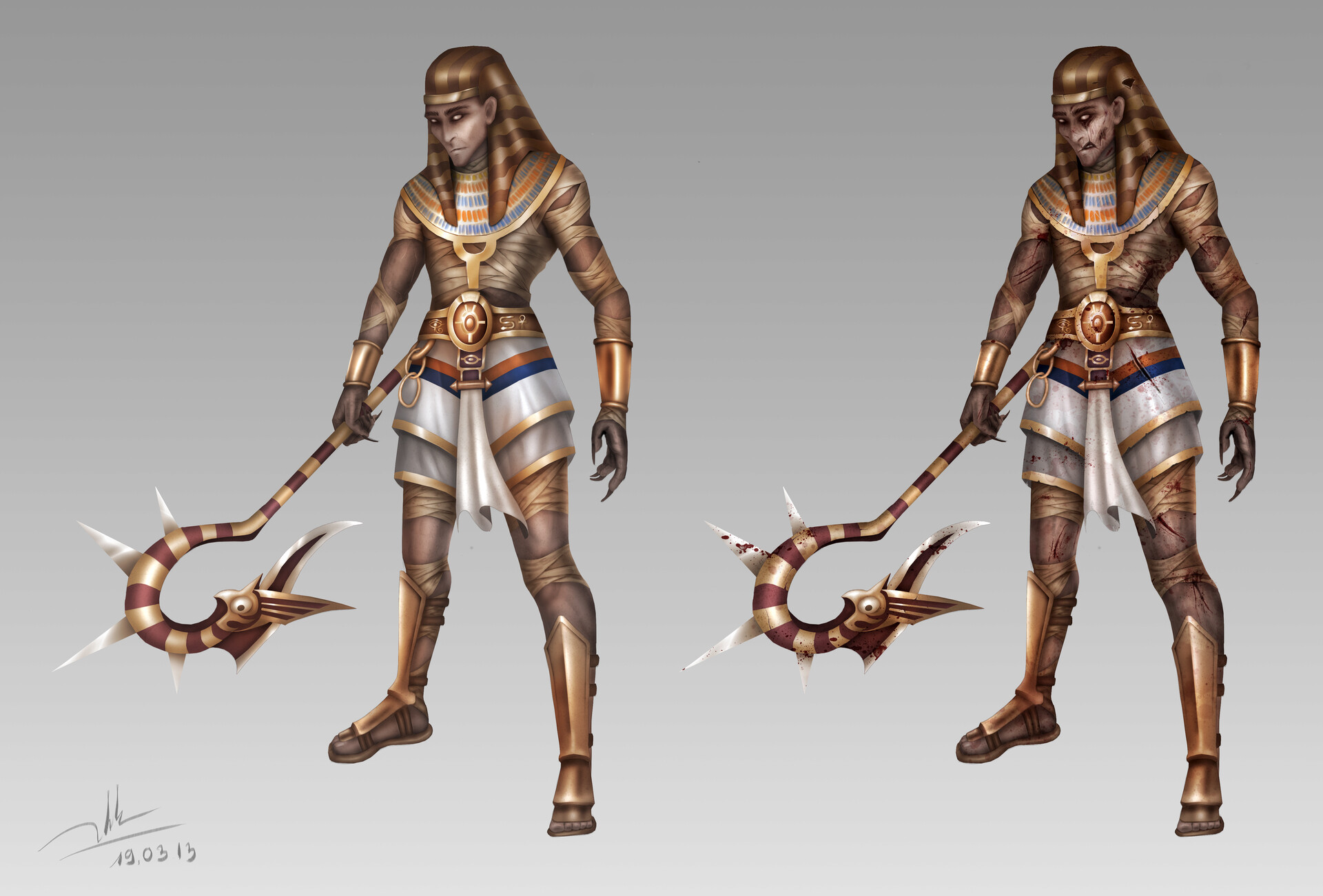 Artstation Concept Art Character Mummy Trang Tran