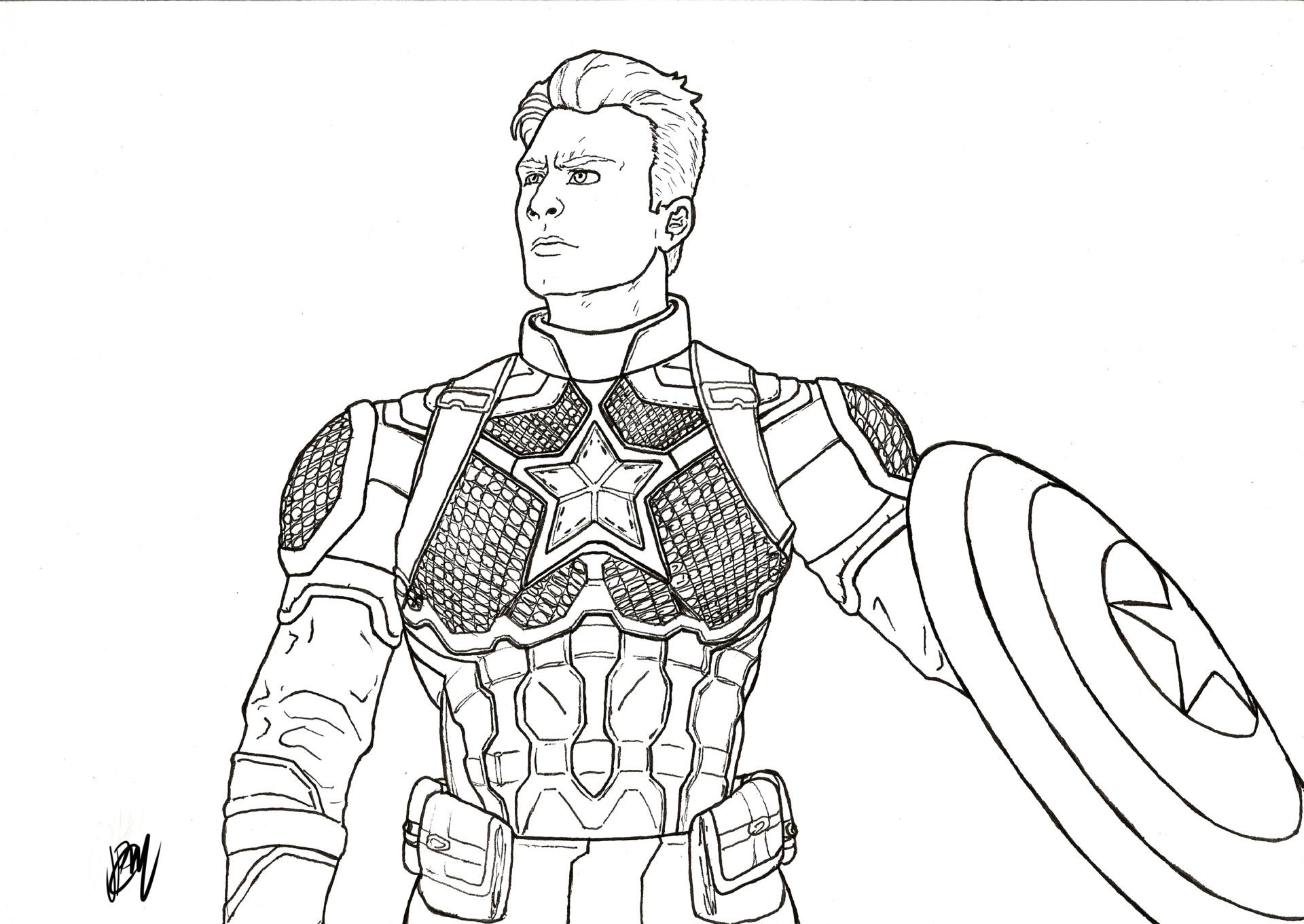 Artstation Capitao America Vingadores Ultimato Capitain America Avengers Endgame Joao Pedro Calheiros Miranda Dos Santos