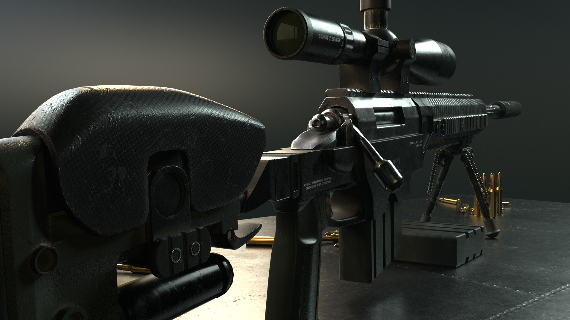 ArtStation - ASW.338 Sniper Rifle