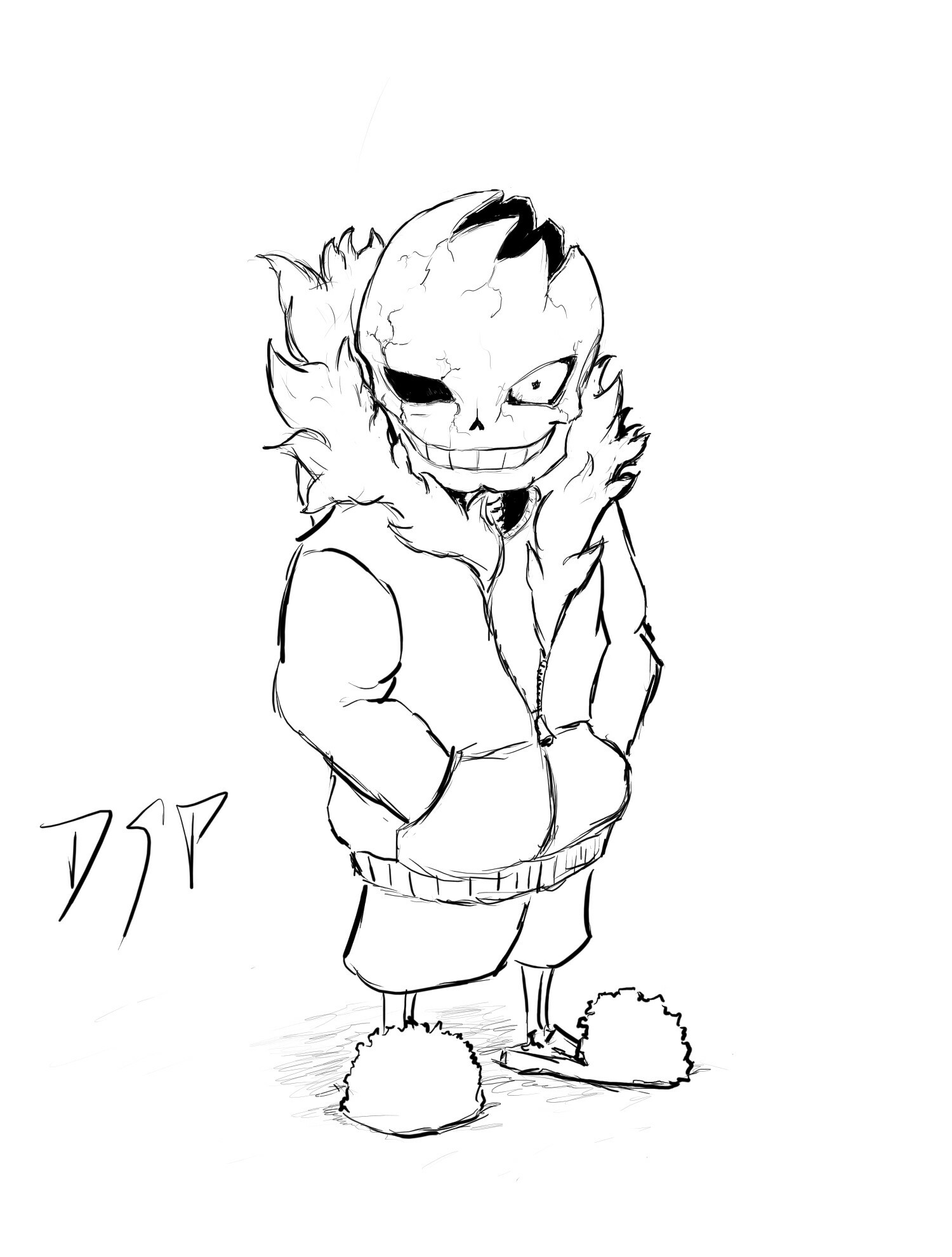Artstation Undertale Sans Sketch Derek S Prijatelj