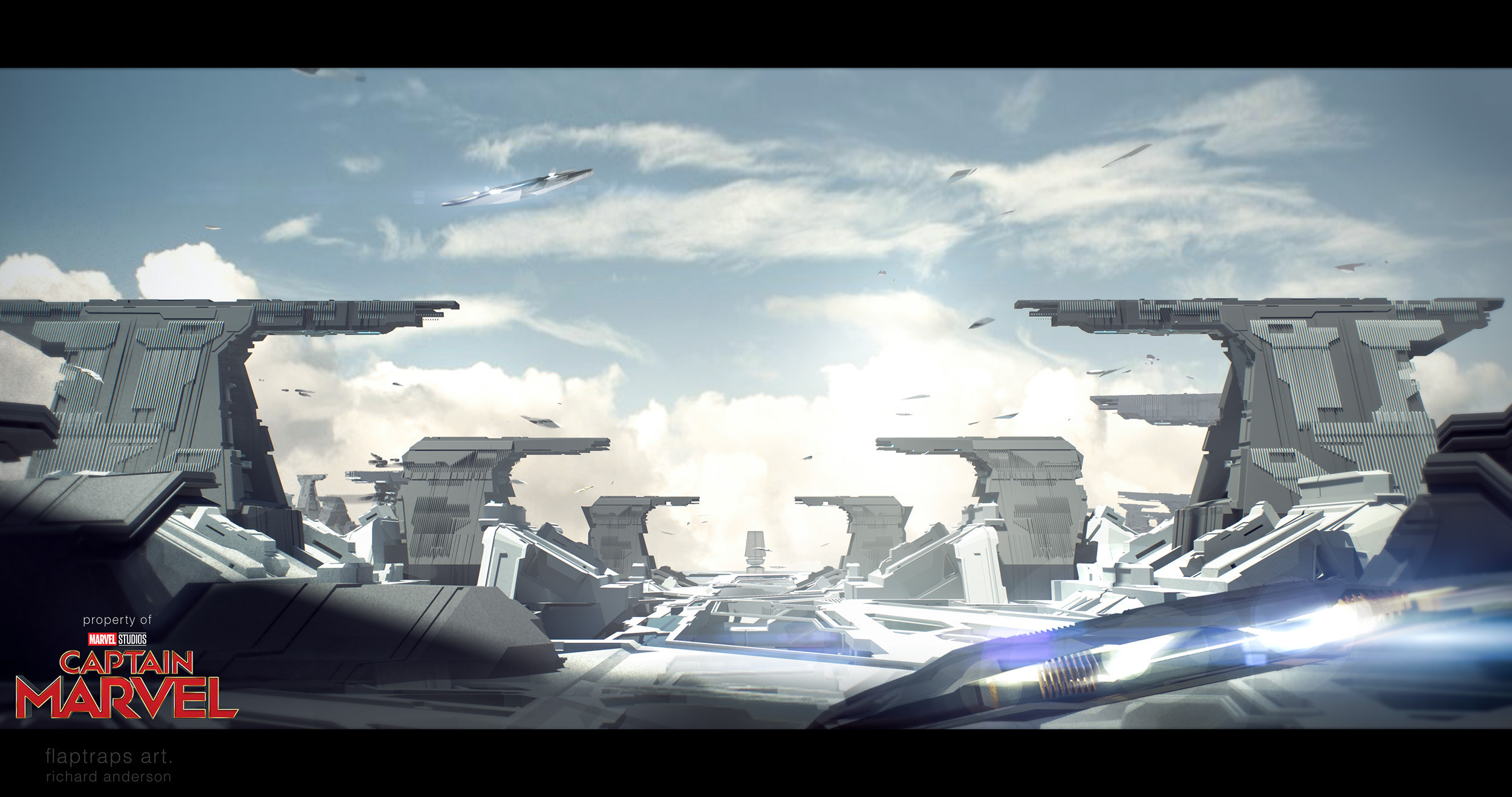finalized  idea of  a sketch I started building but was not given time to finish in production. Working out also atmosphere of the planet and  lighting. Completed on my own time.