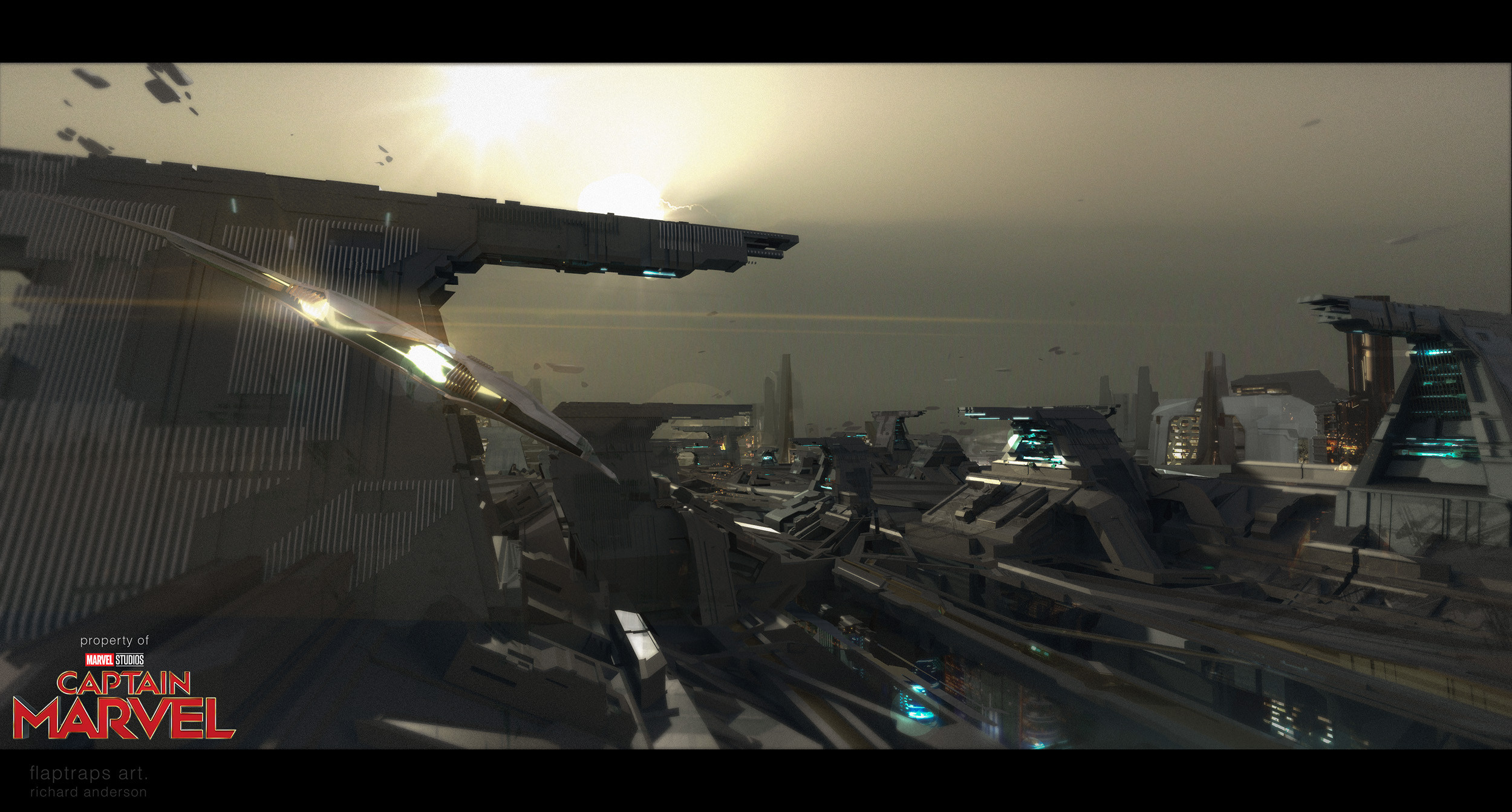 finalized  idea of  a sketch I started building but was not given time to finish in production. Working out also atmosphere of the planet and  lighting. Completed on my own time.