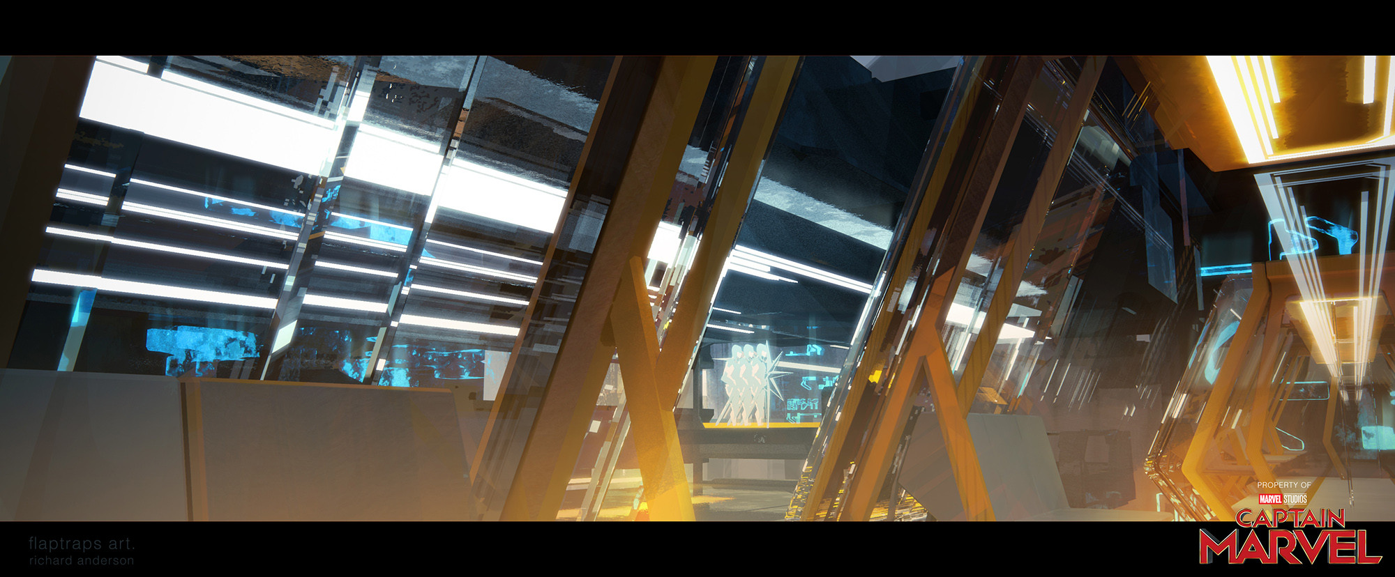 transport platform layout and lighting concept.