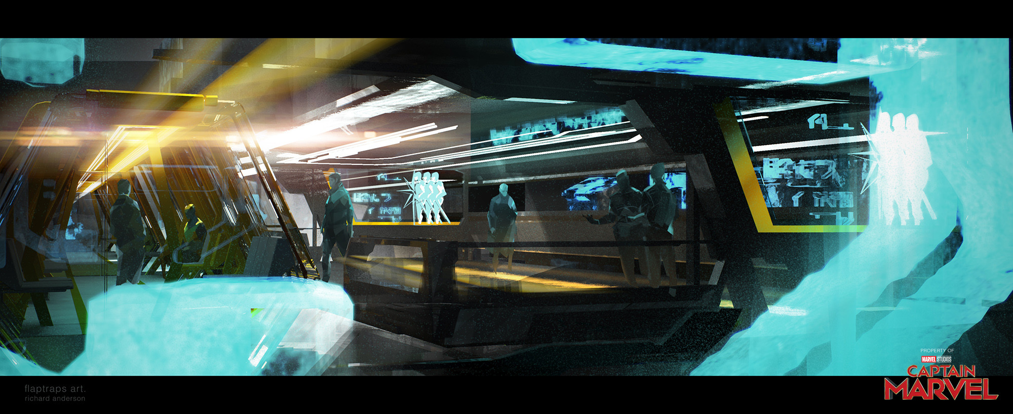 transport platform layout and lighting concept.