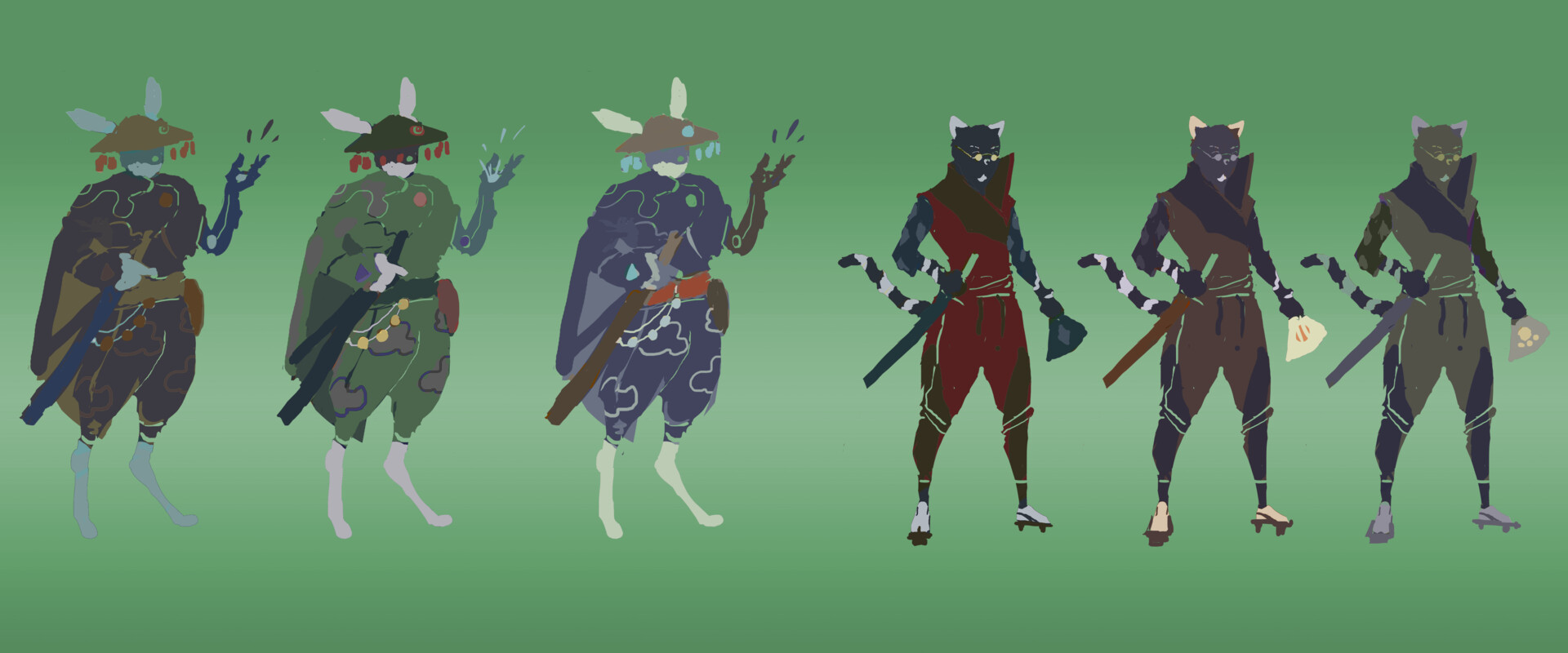 Gvido Vizulis Kat Game Character Concept Art