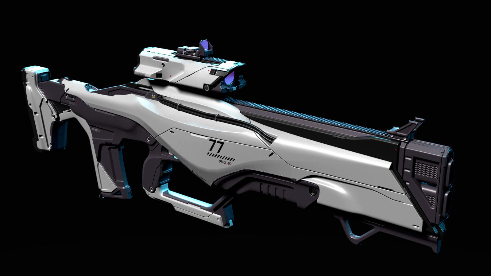 Artstation 3d Concept Sci Fi Gun 1 Oleg Ovigon