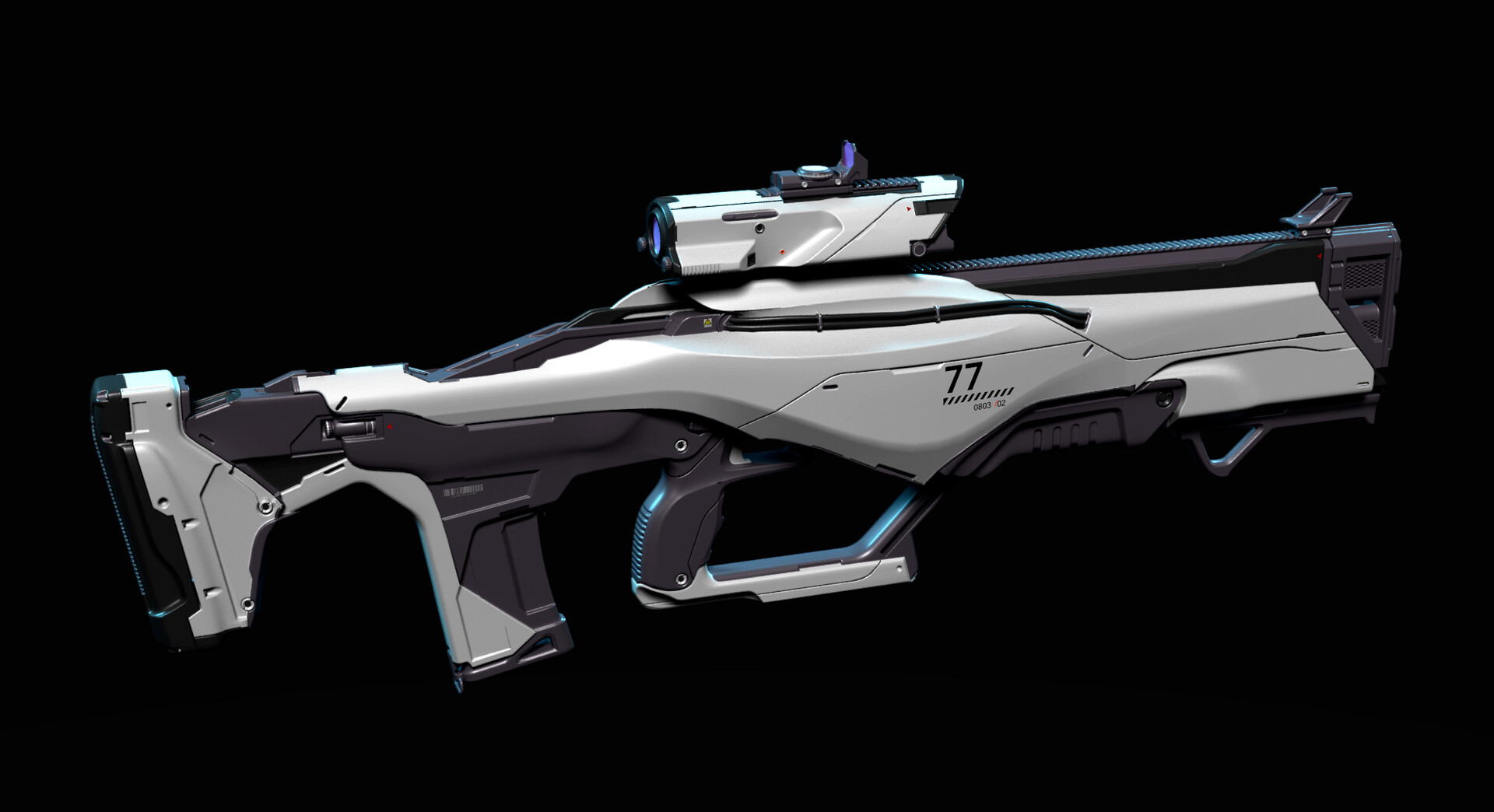 Artstation 3d Concept Sci Fi Gun 1 Oleg Ovigon
