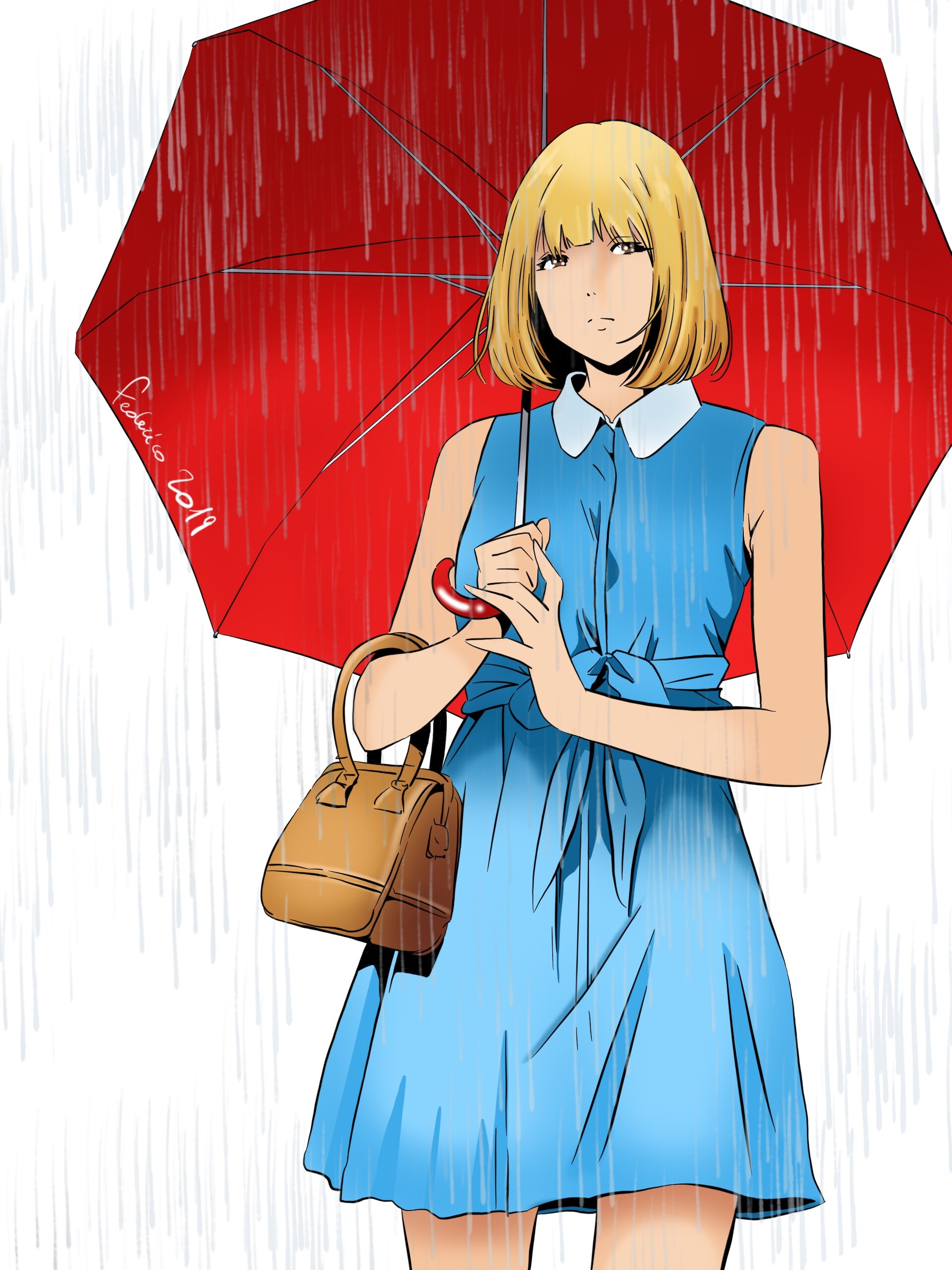 ArtStation - Hana in the Rain - Prison School