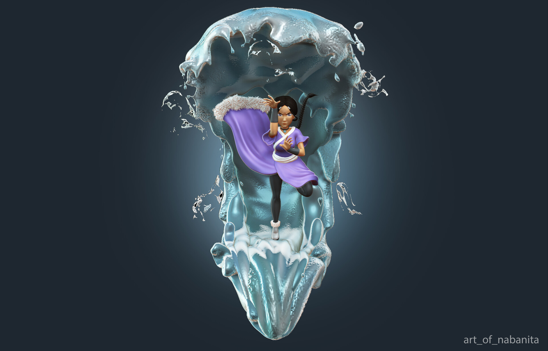 Artstation Zbrush Sculpting Katara Avatar The Last Airbender Nabanita Kundu