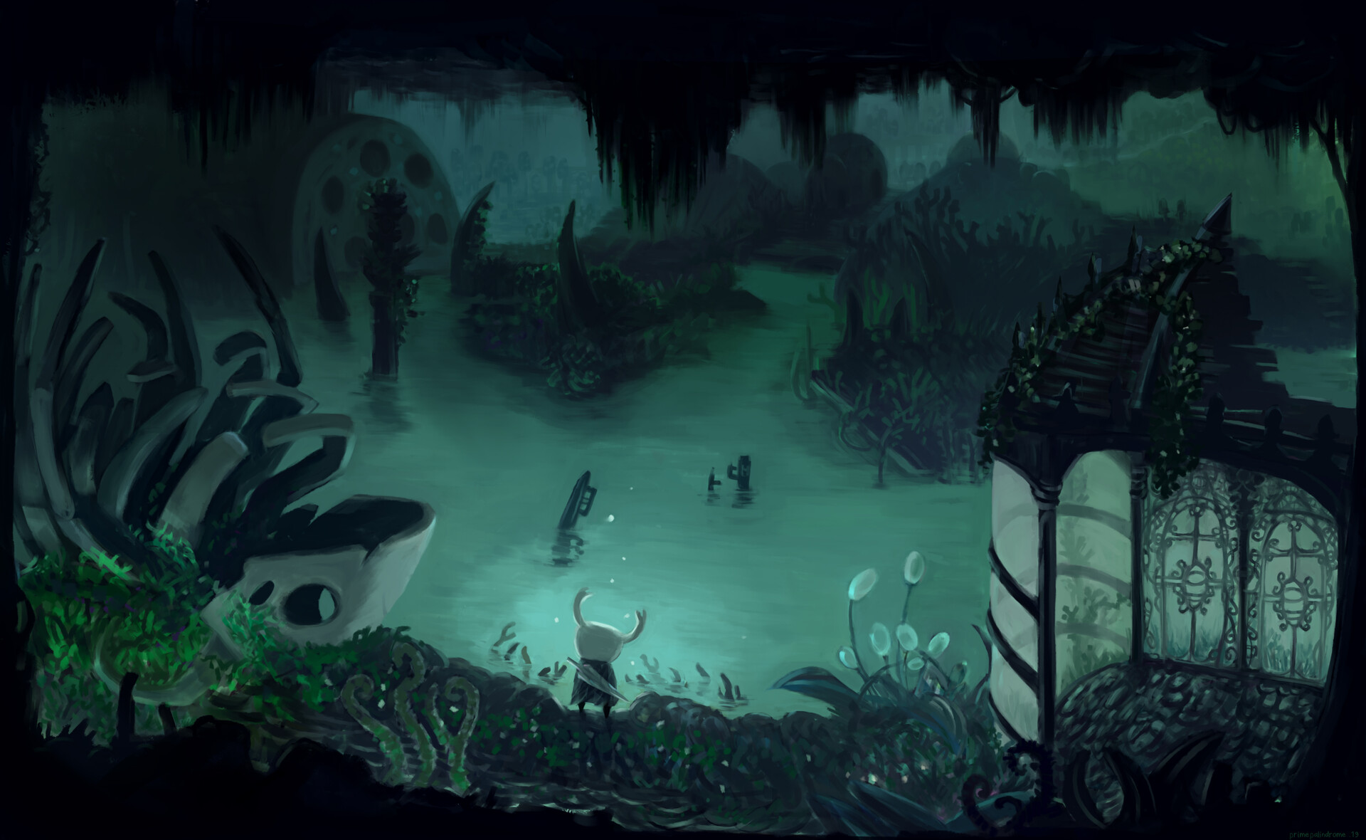 ...quot; I made this for an environment design challenge on Hollow knight. 