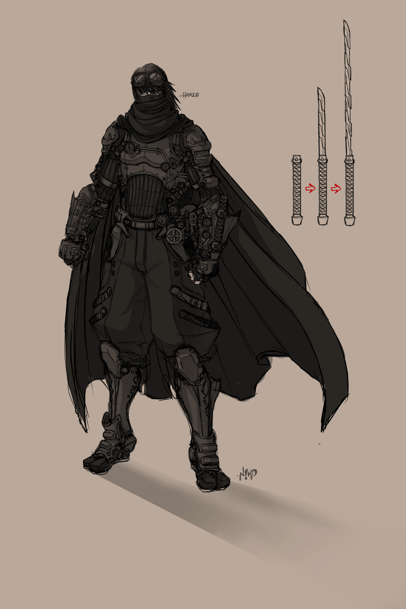 Niko Evangelista - Steampunk Ninja