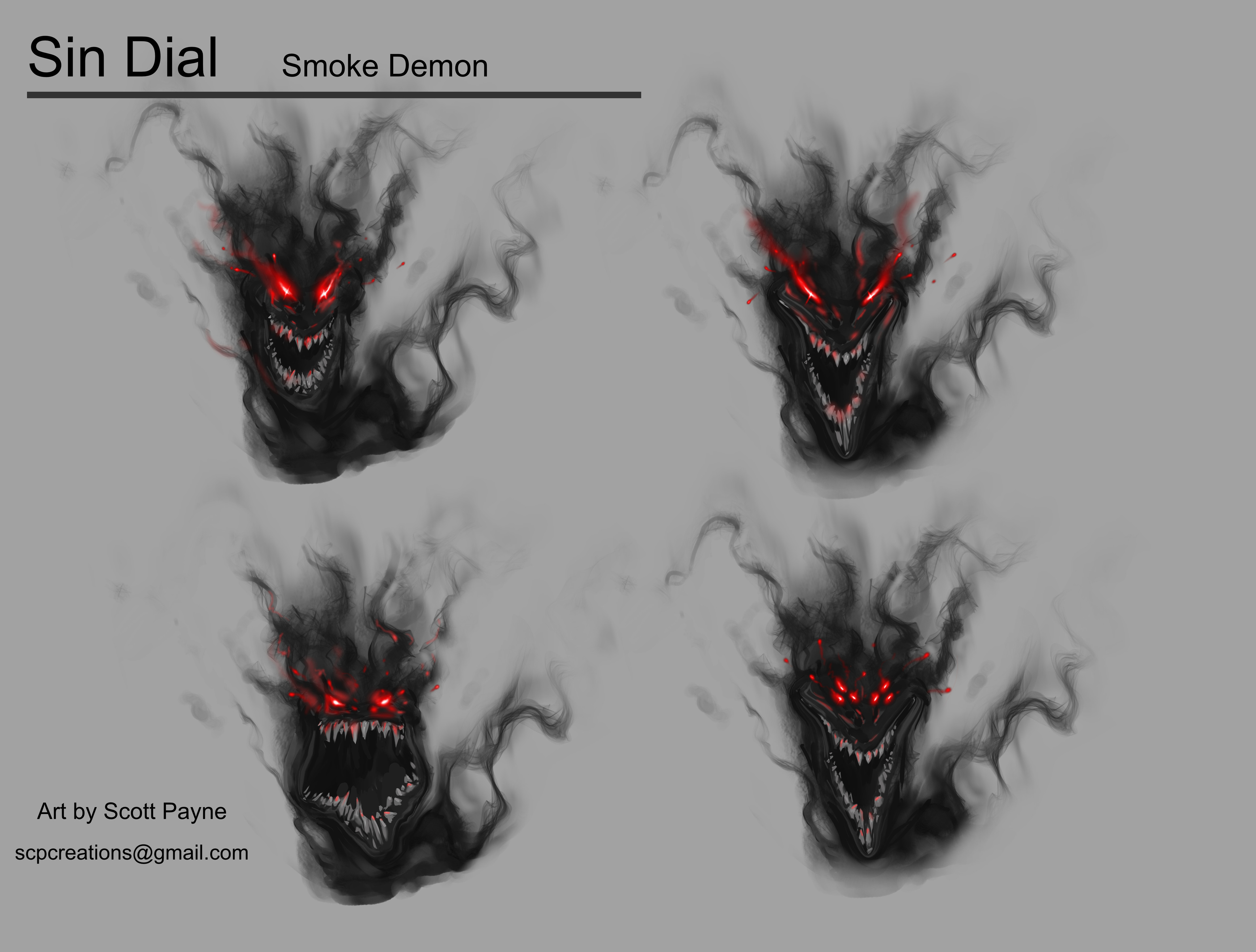 alternate Smoke demon head designs