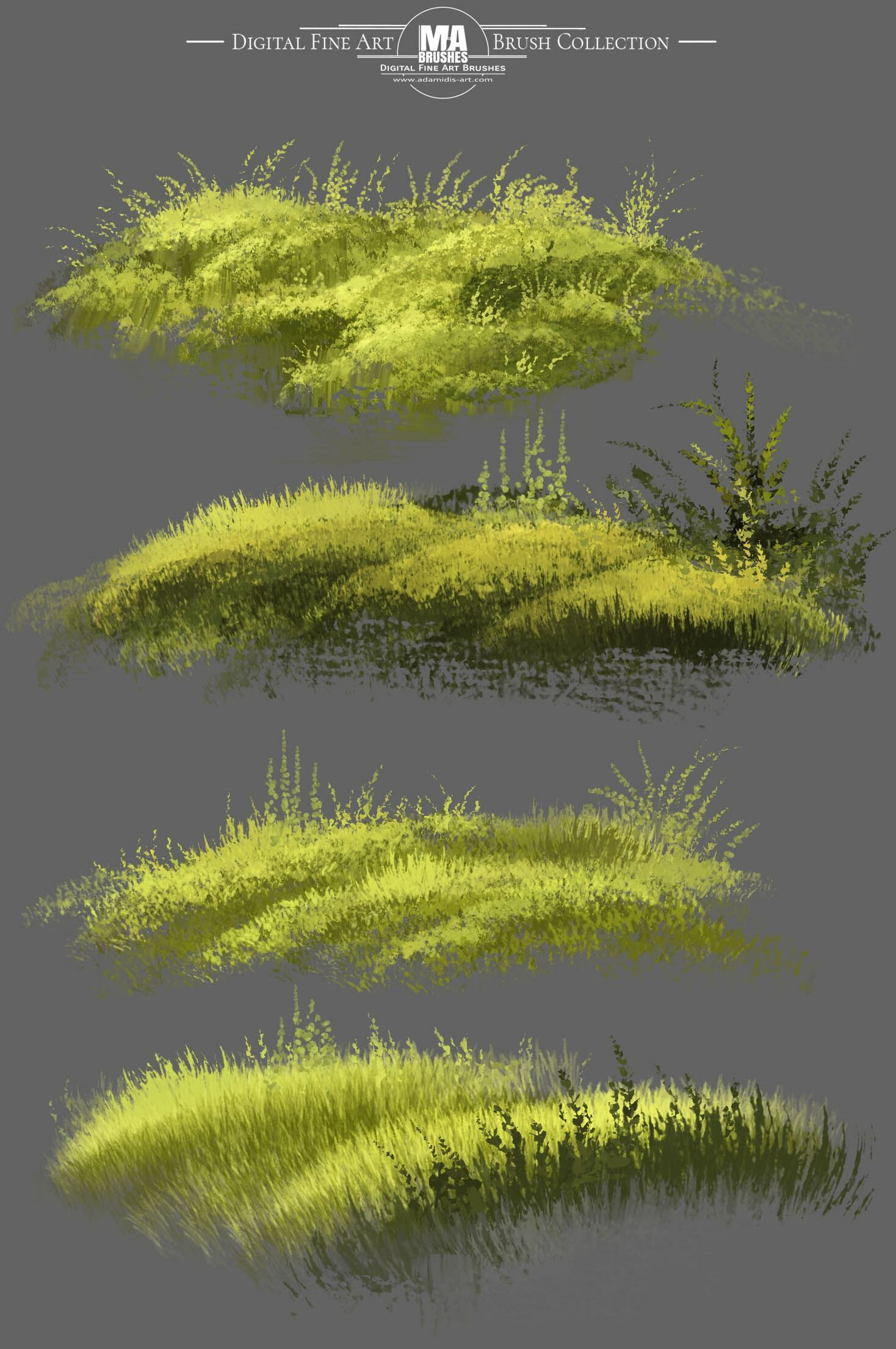 artstation photoshop ma brushes also