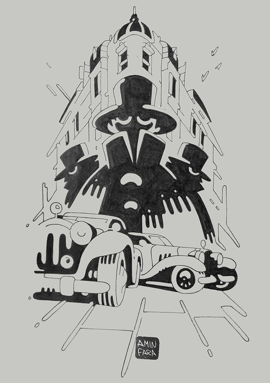 Agents in City! Ink