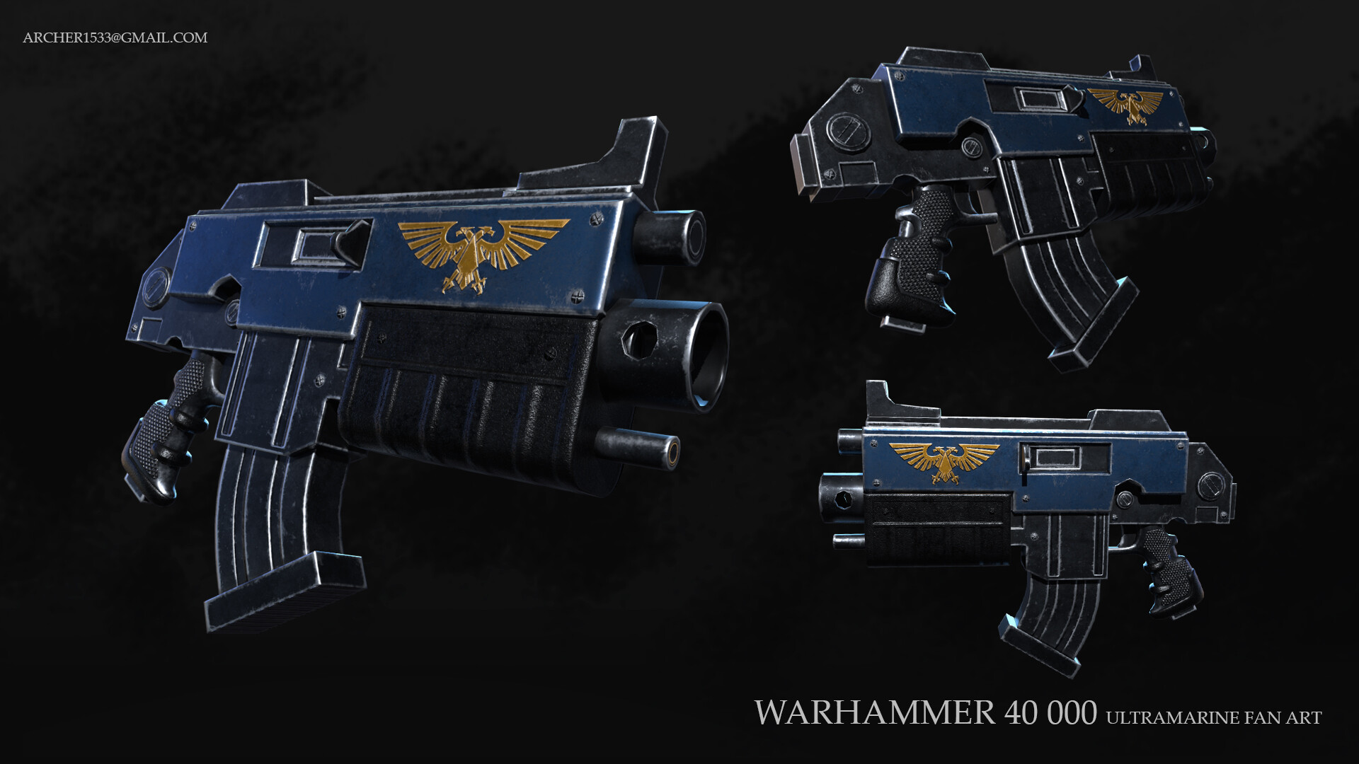 Artstation Warhammer 40 000 Ultramarine Fan Art Andrew