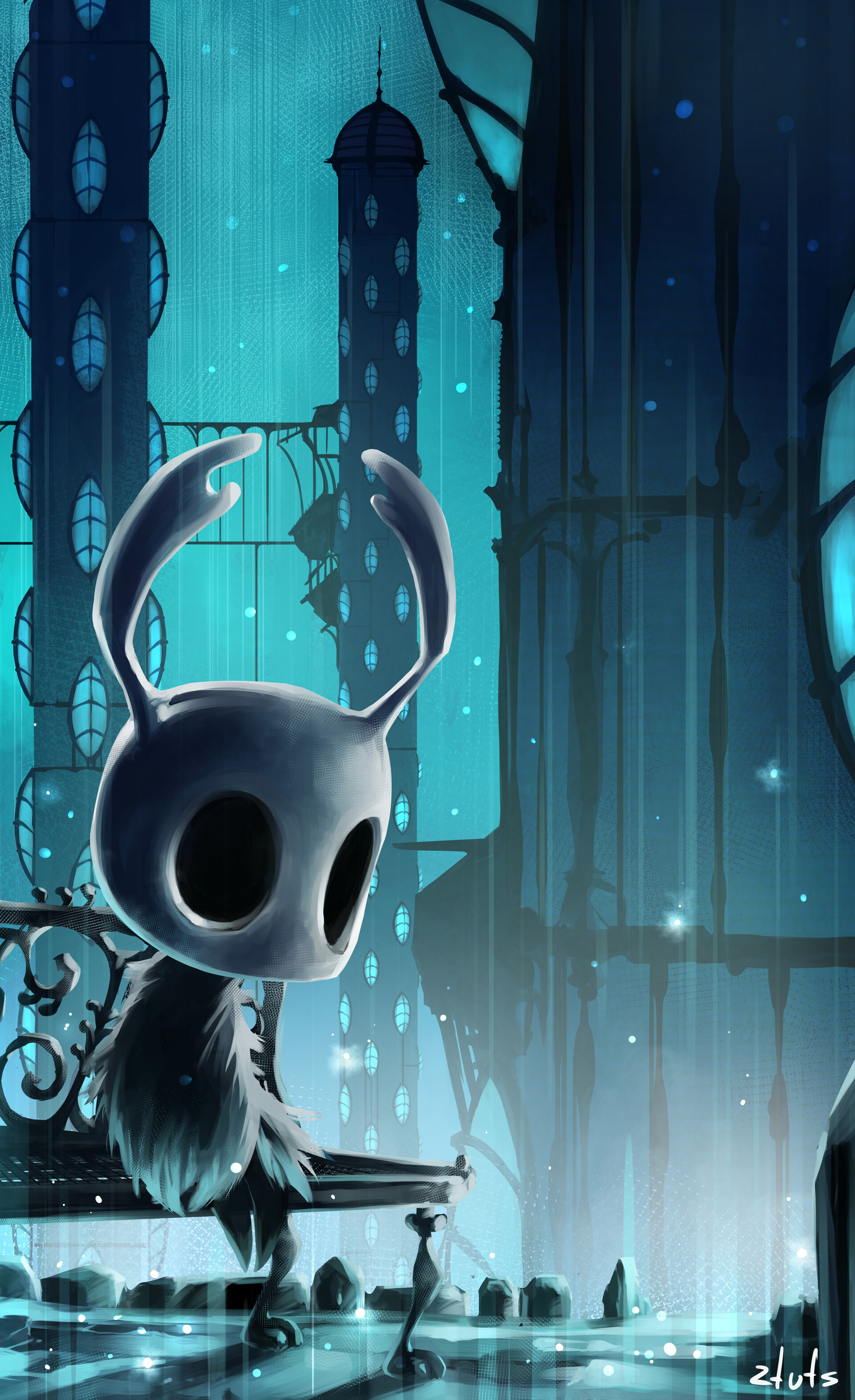 Here's some Hollow Knight fanart for yall! 