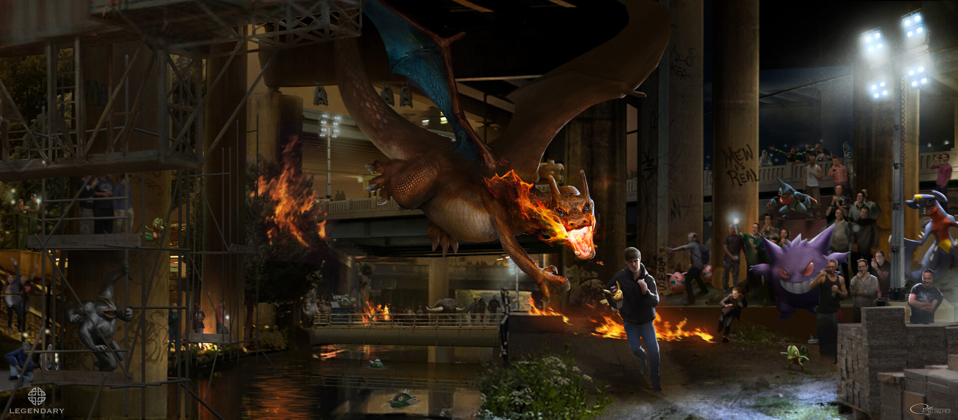 Artstation Detective Pikachu Charizard Chase Rj Palmer