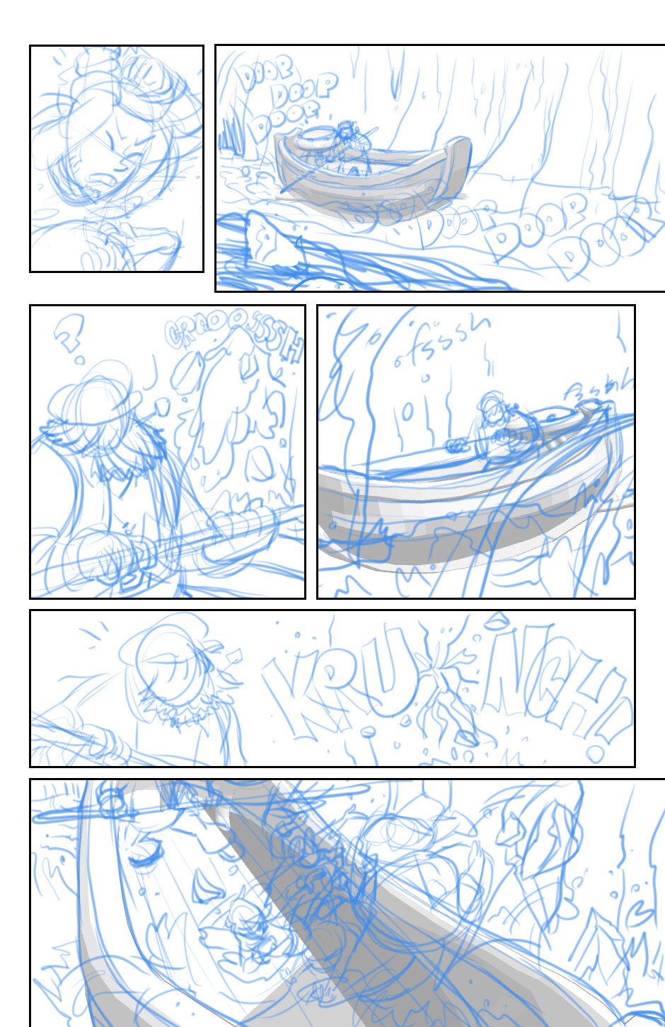 page 39 pencils - you can see the boat model in reference positions