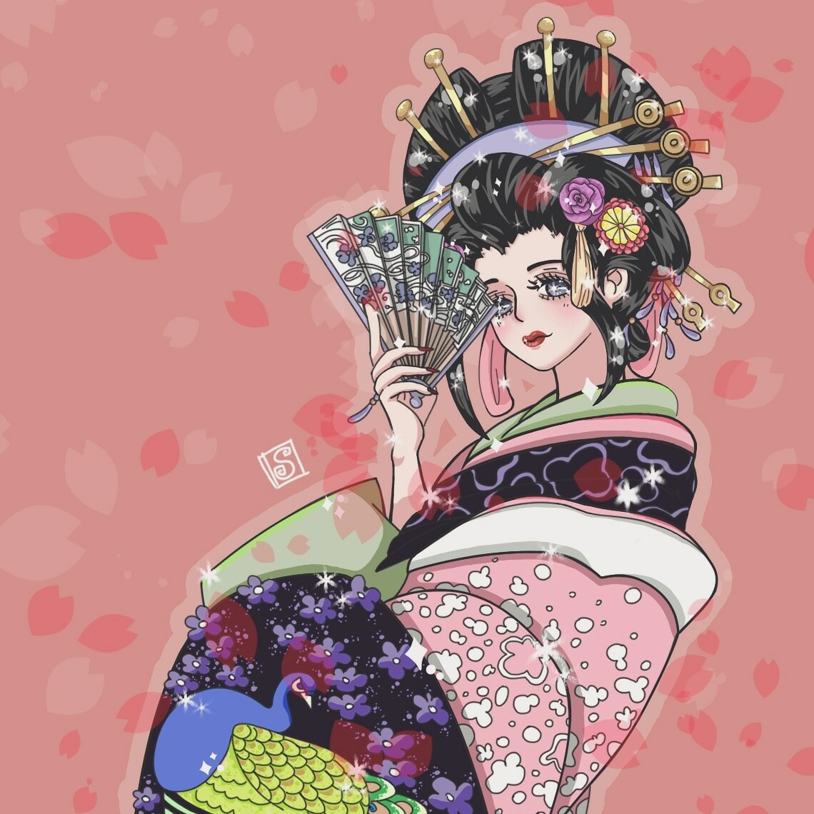 Artstation Komurasaki One Piece Valentina Gomez