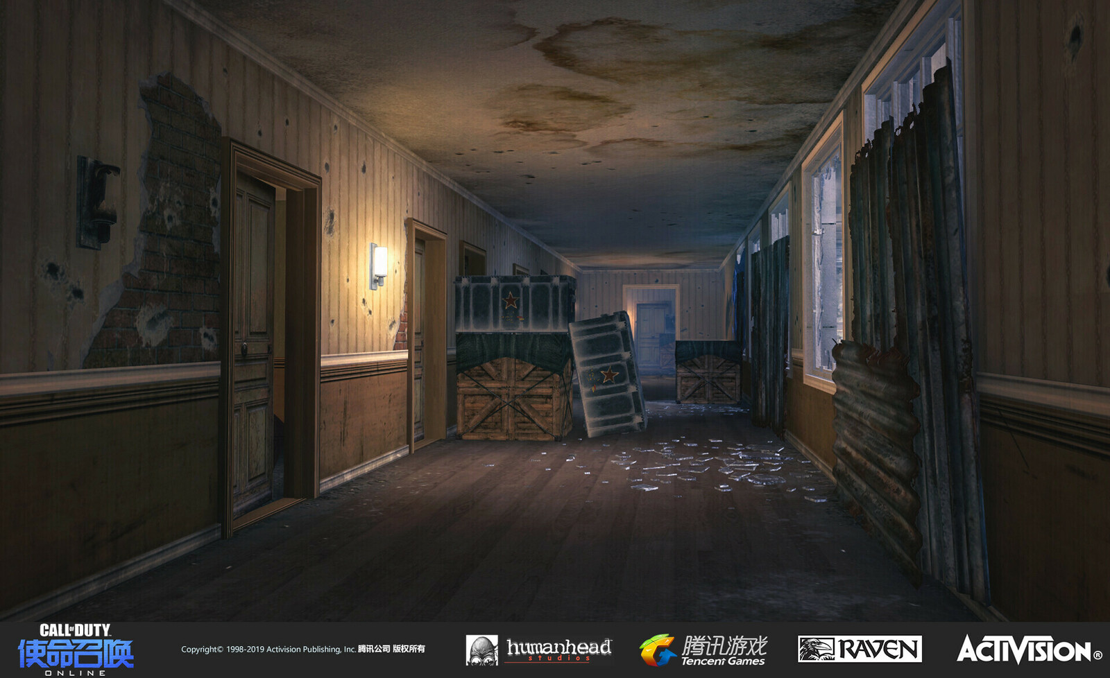 Responsible for set dressing, creating/blending materials, building interiors to rooms, and aided in lighting.