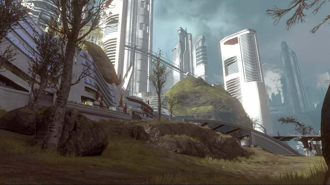 Exodus, New Alexandria, cityscapes and waterfront environments.