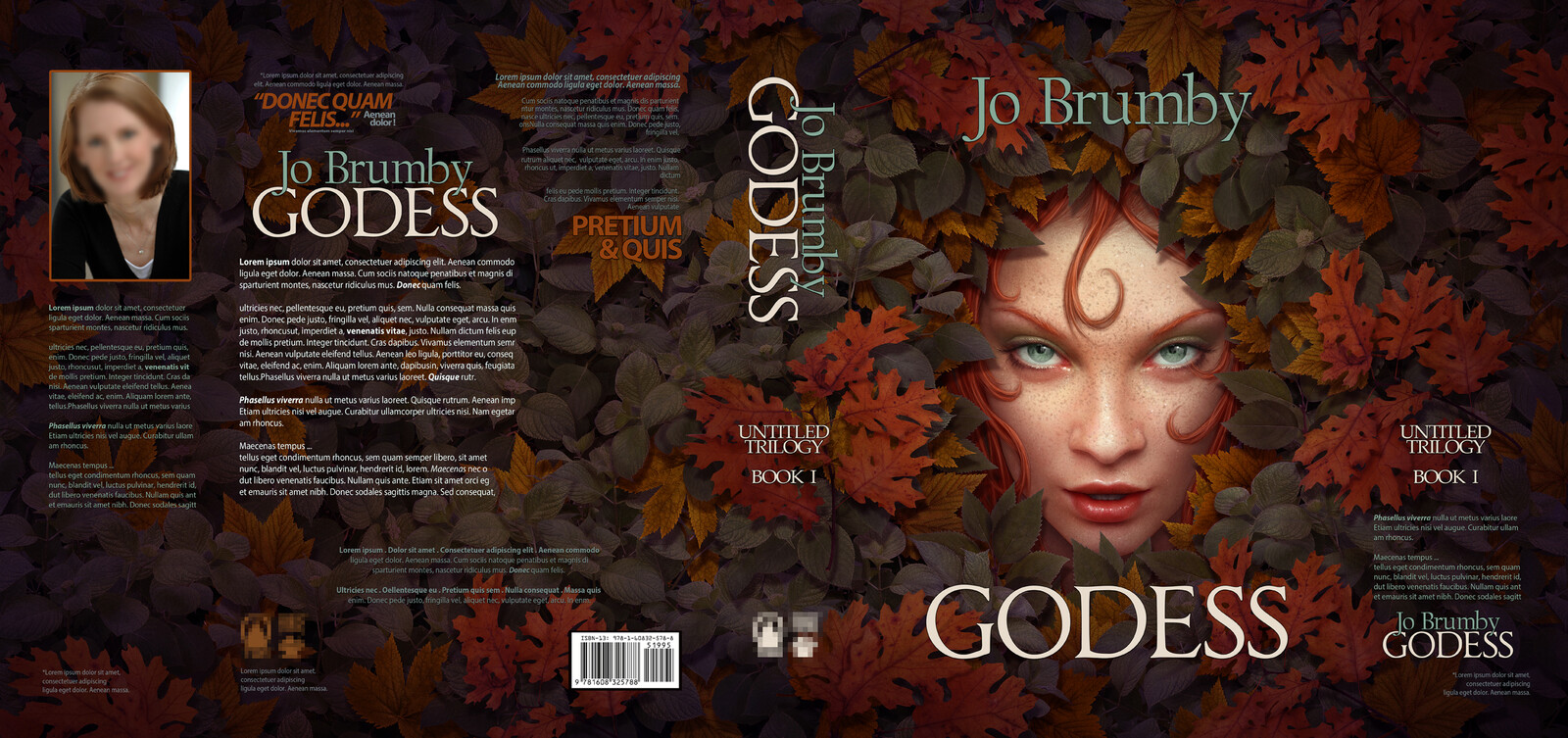Godess Cover Art  (Fullwrap Cover Layout Mockup)