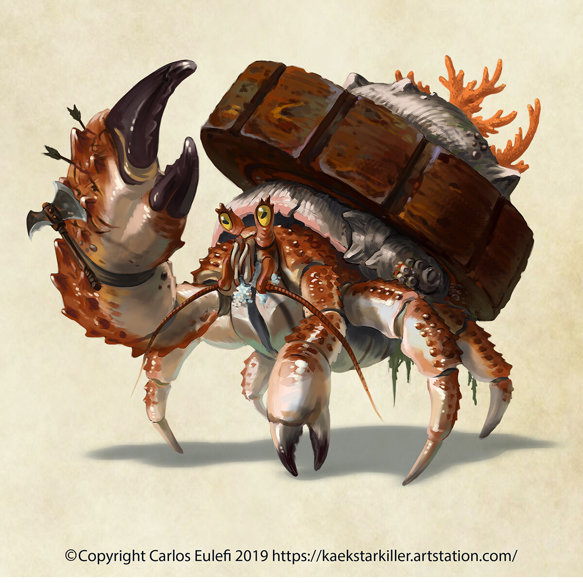 D&amp;D creature comission!
The almighty Giant Wheel-Crab!