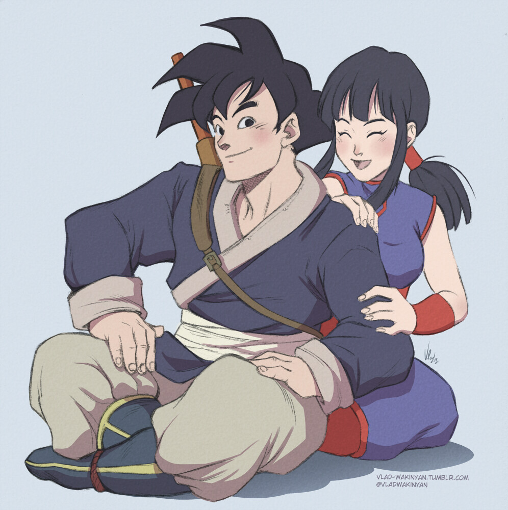 Artstation Goku Chichi Sandra Marquez