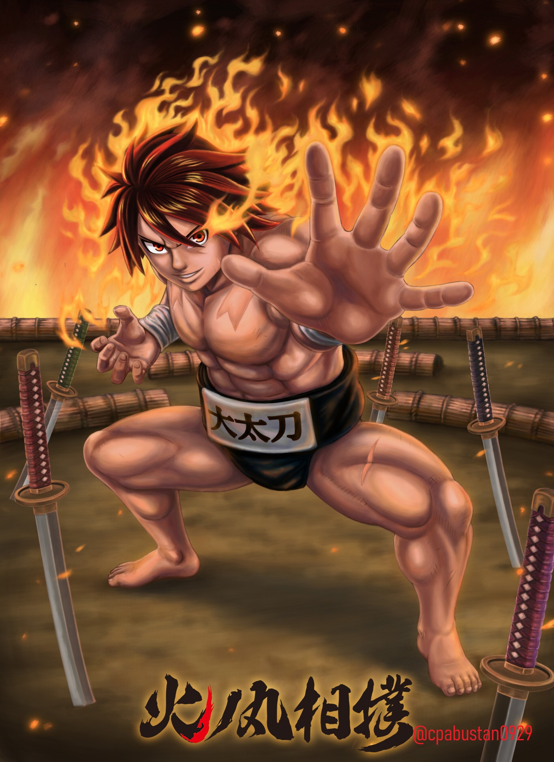Artstation Hinomaru Zumou Fan Art Christian Pabustan