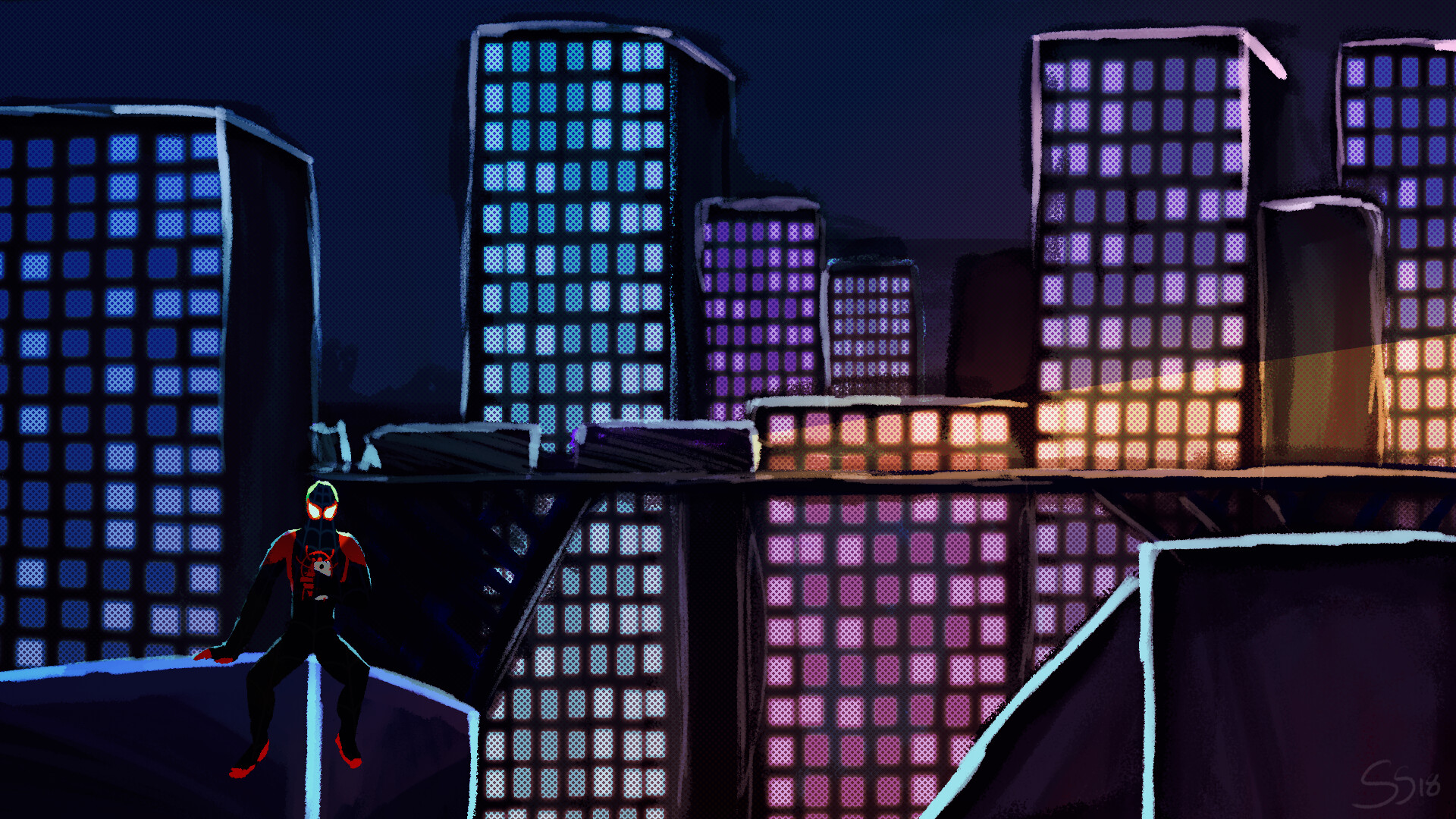 Artstation Into The Spiderverse Sketch Dump Stuart Winton