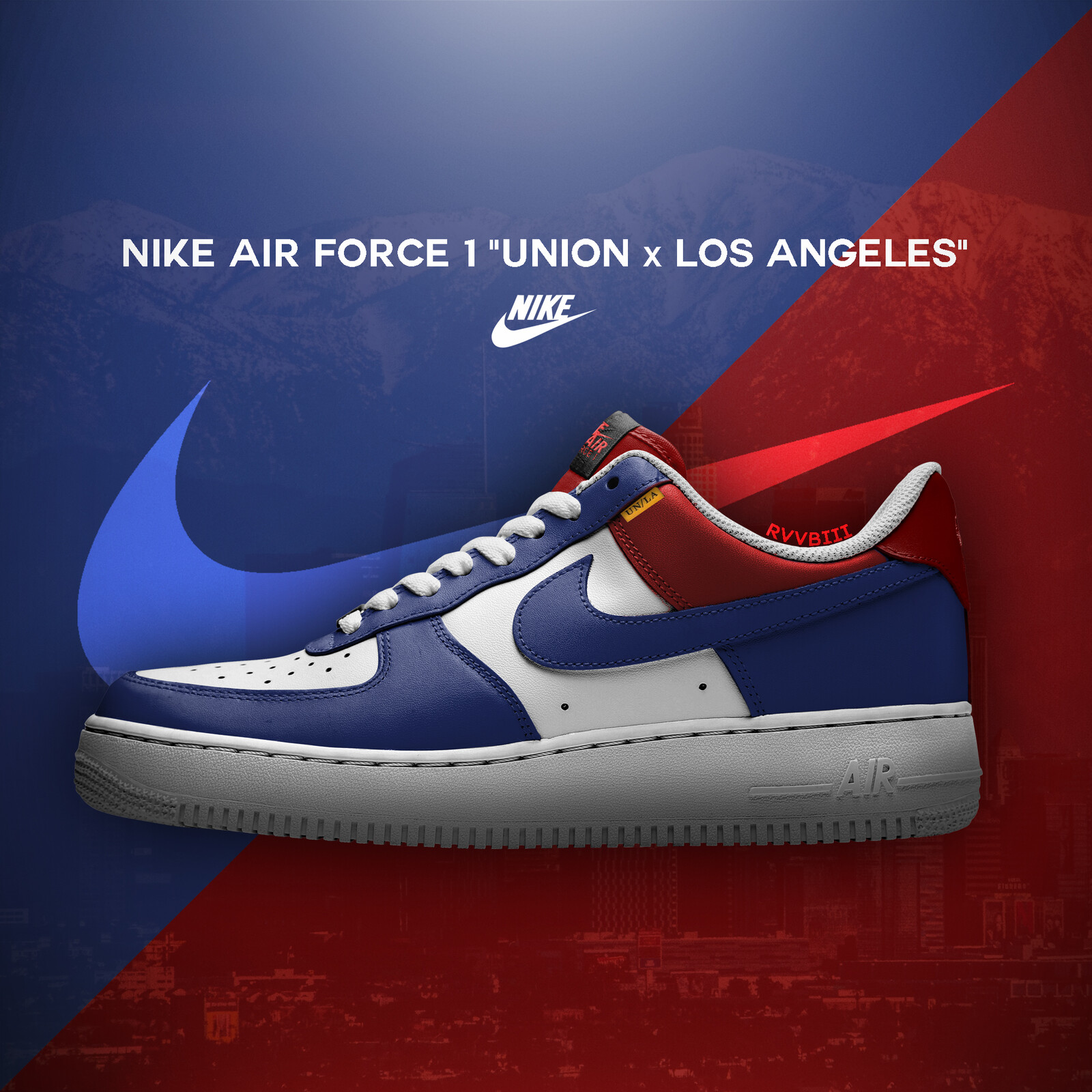 Artstation Air Force 1 Union X Los Angeles Ruben Serrano Hernandez