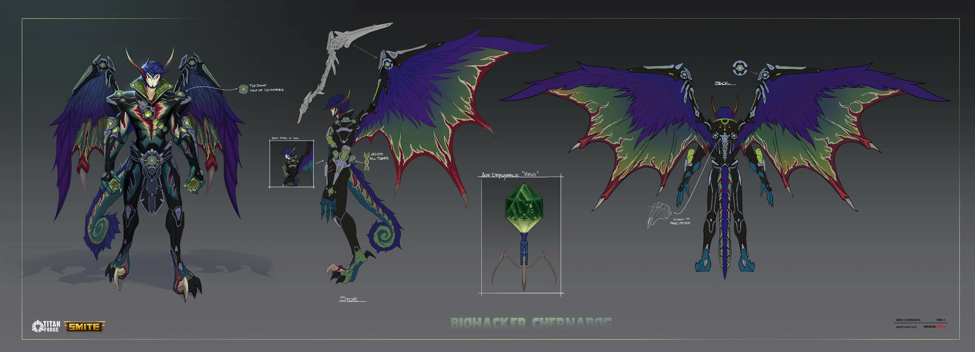 Artstation Biohacker Chernobog Smite Marc Ross Michaud I don't do god or skin concepts, so yes! artstation biohacker chernobog smite