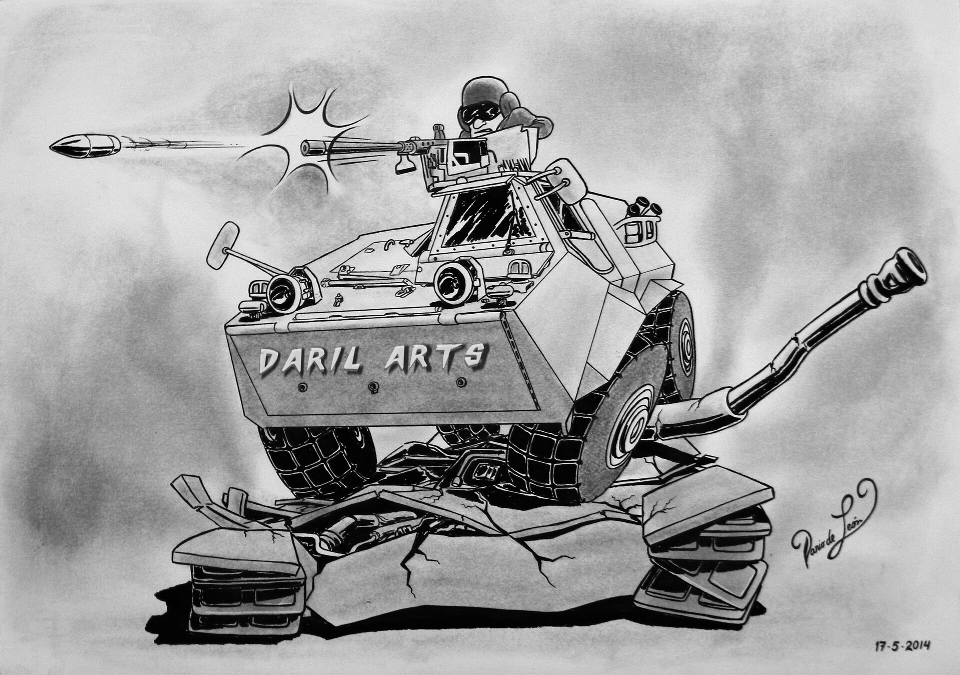 Artstation War Tank Dario De Leon