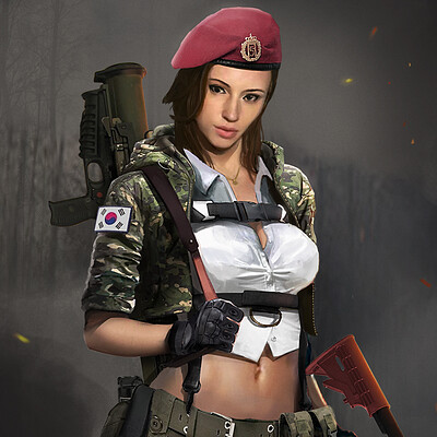 Joshua see military girl