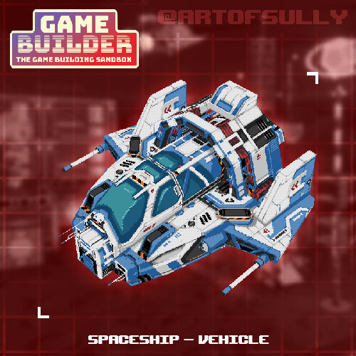 Spaceship - Vehicle (asset for 'Game Builder')