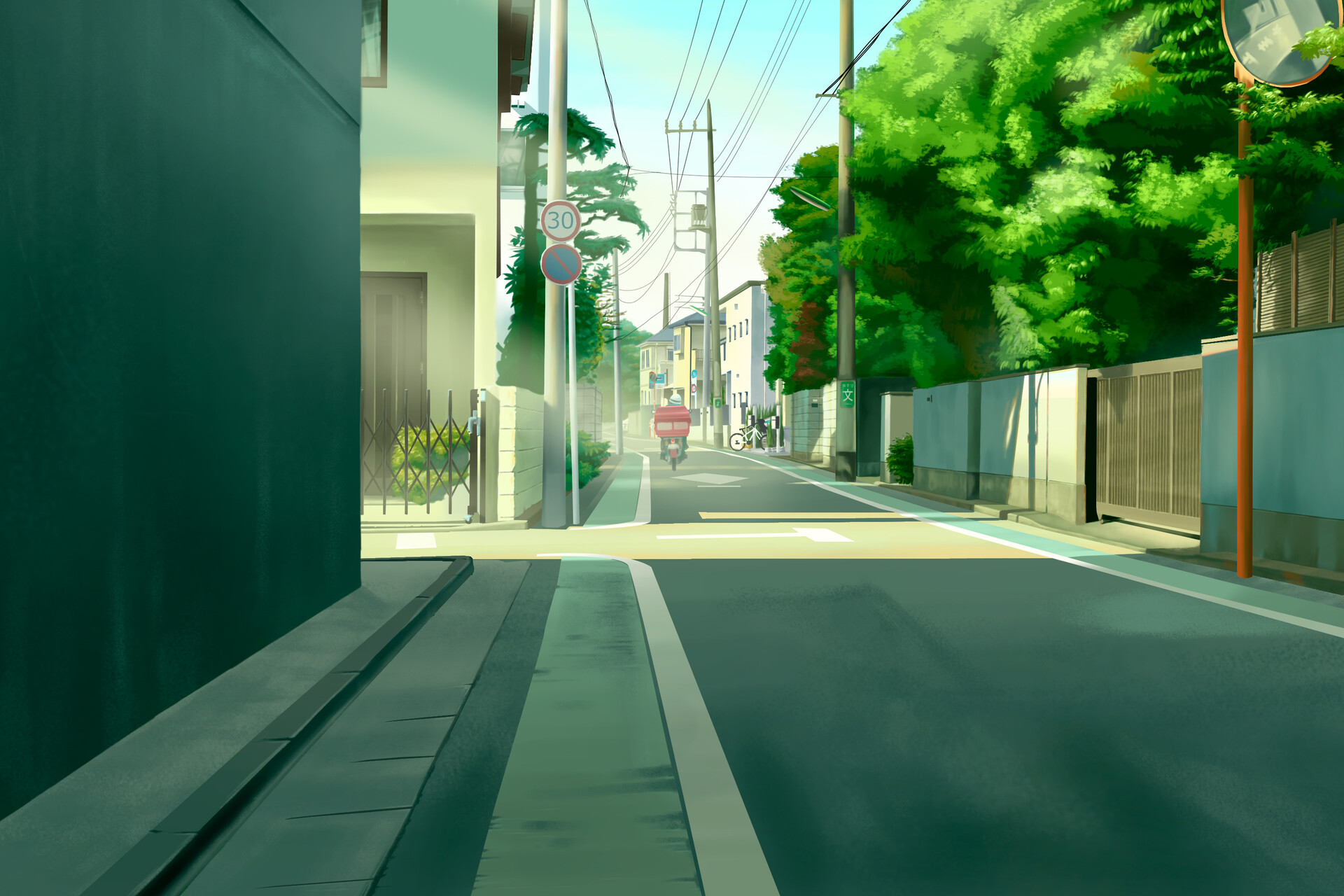 ArtStation - Street of Japan (Animation style)
